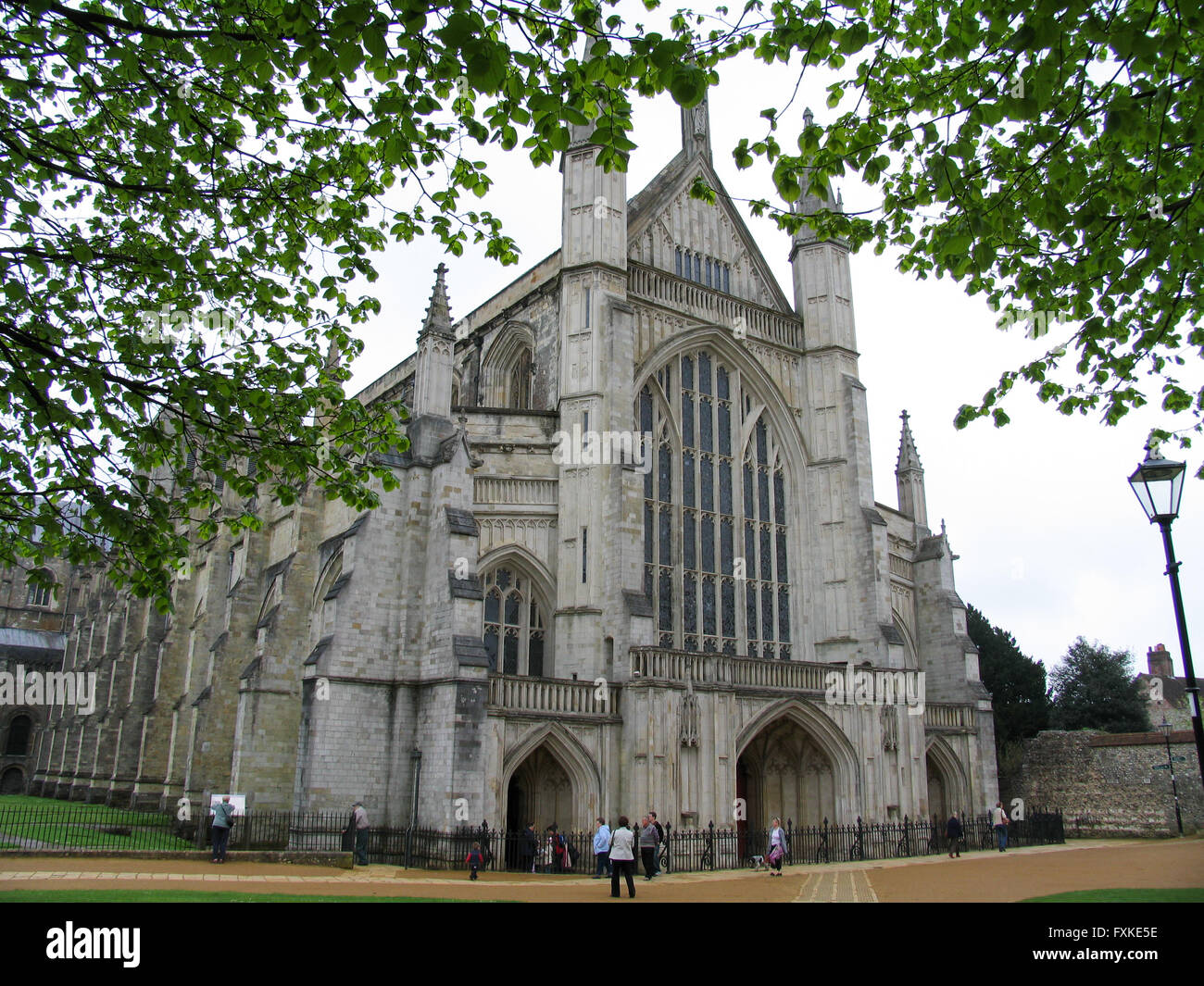 Winchester cathedral facade hi-res stock photography and images - Alamy