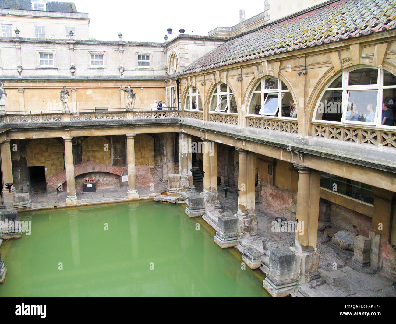 The Great Bath, part of the Roman Baths Complex in Bath Stock Photo Alamy