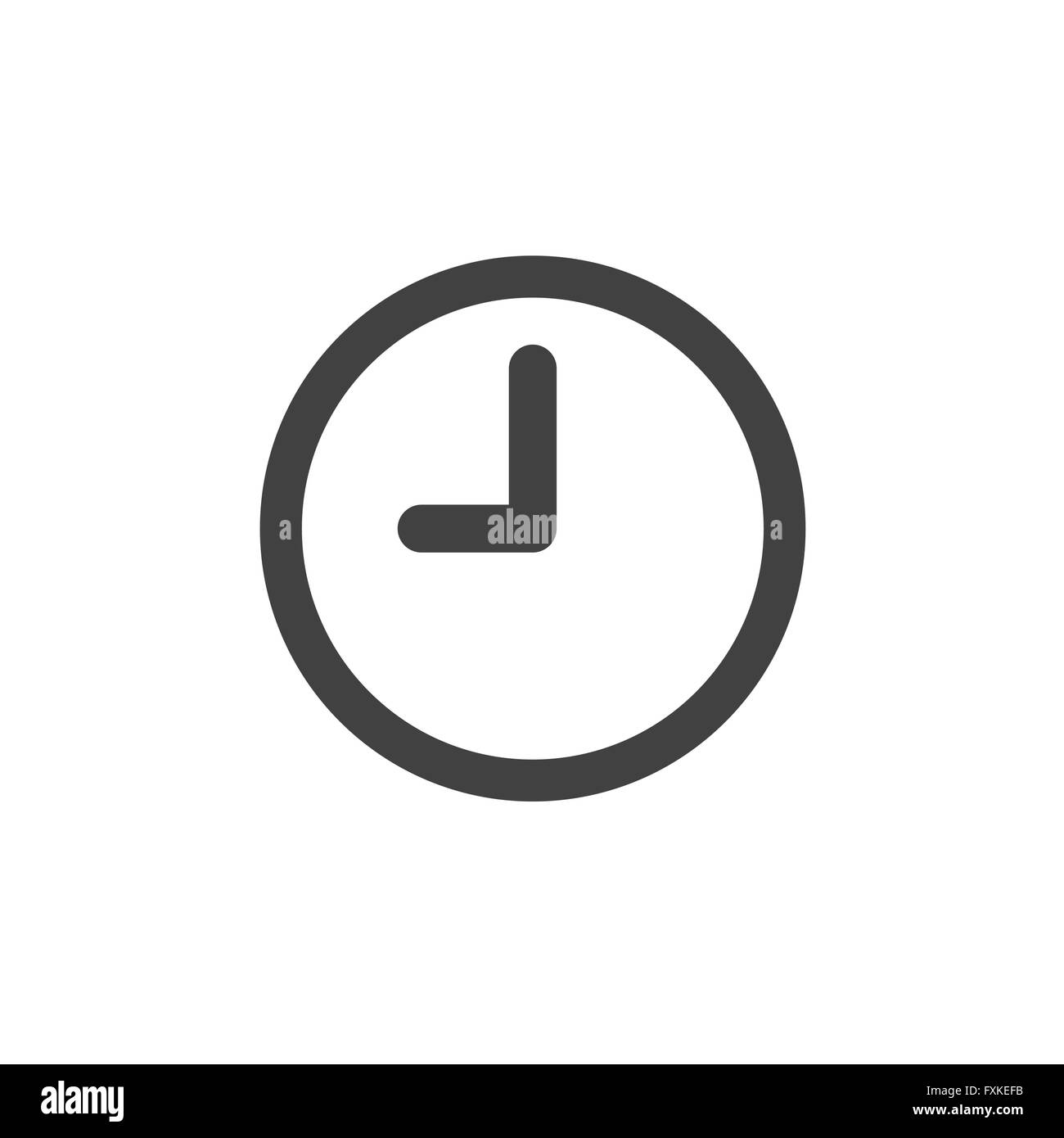 Clock icon hi-res stock photography and images - Alamy