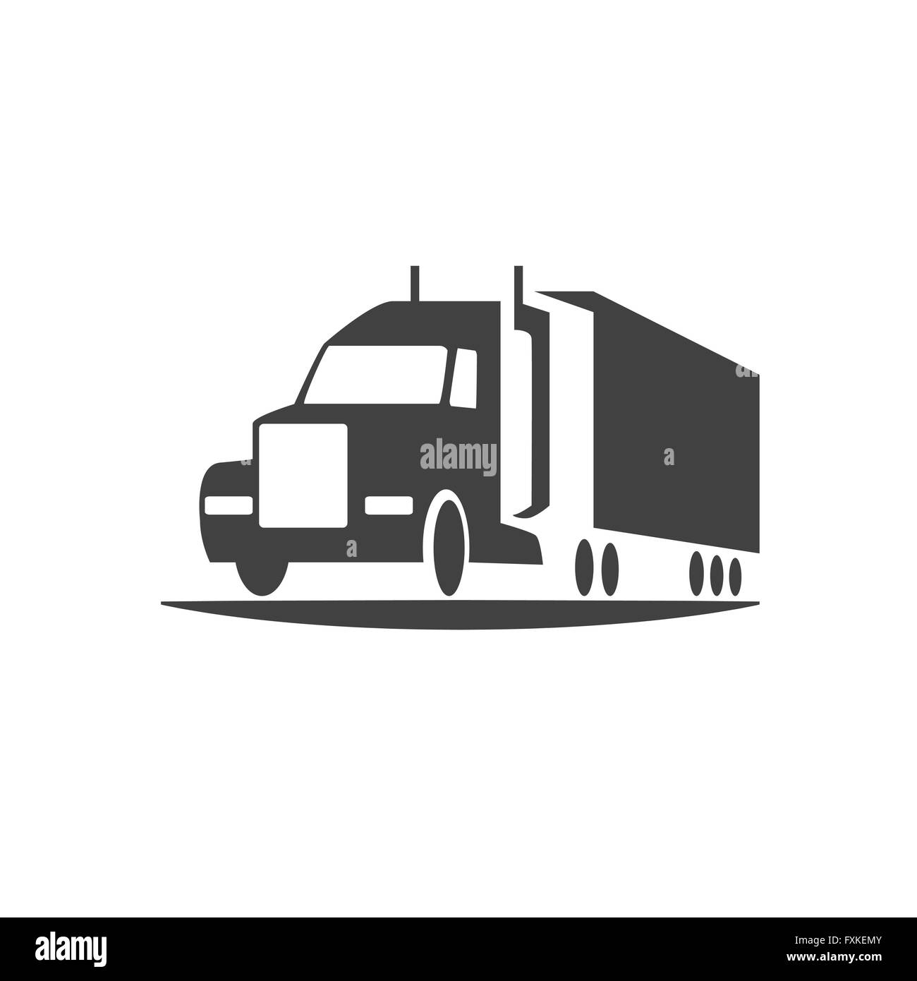 Truck icon Black and White Stock Photos & Images Alamy