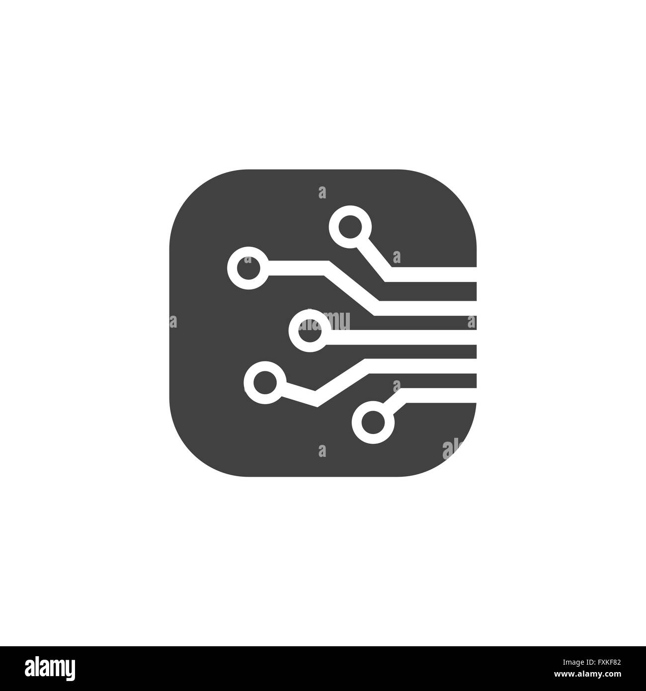 circuit board icon Stock Vector Image & Art Alamy