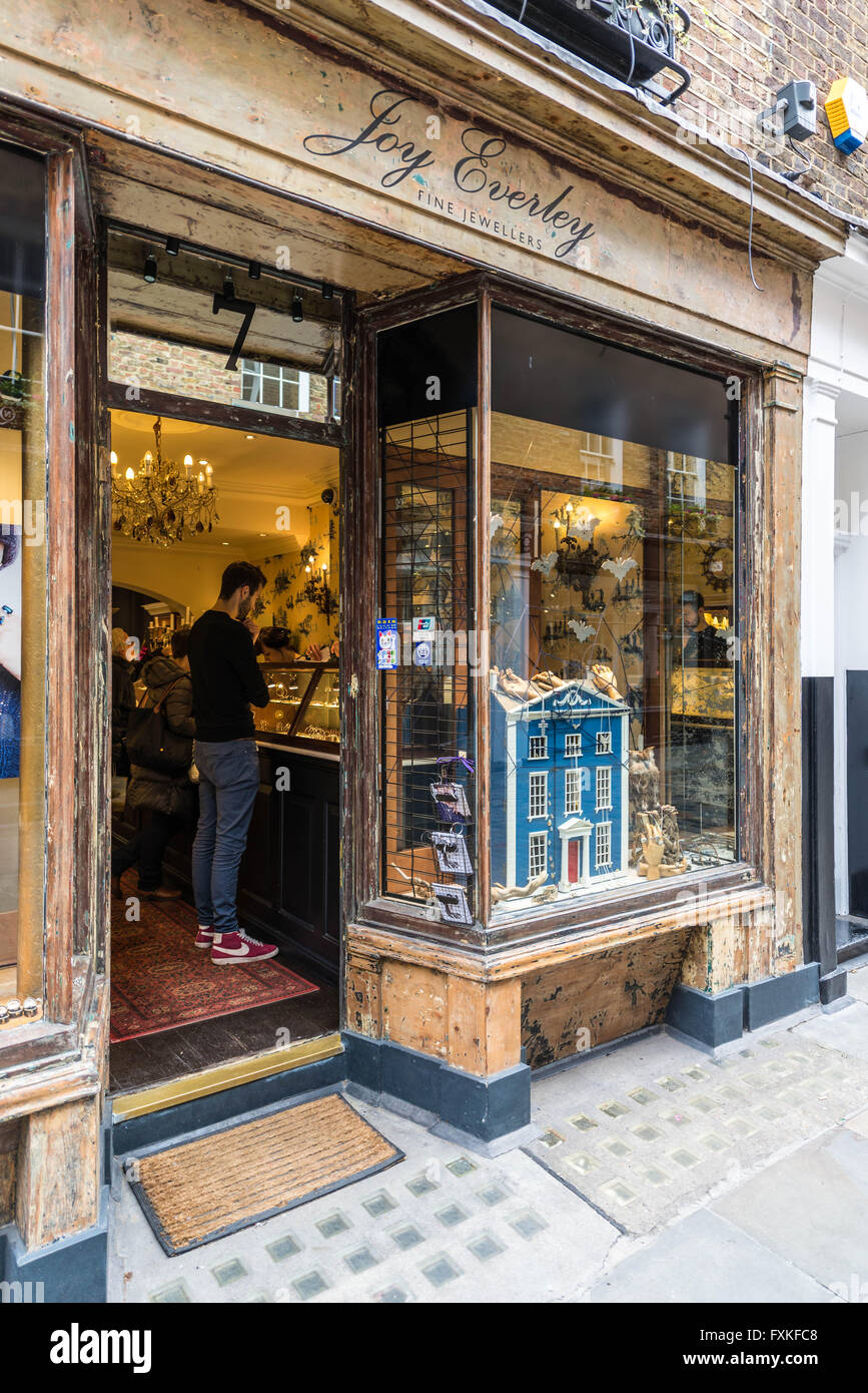 Joy Everley jewellery shop, London Stock Photo