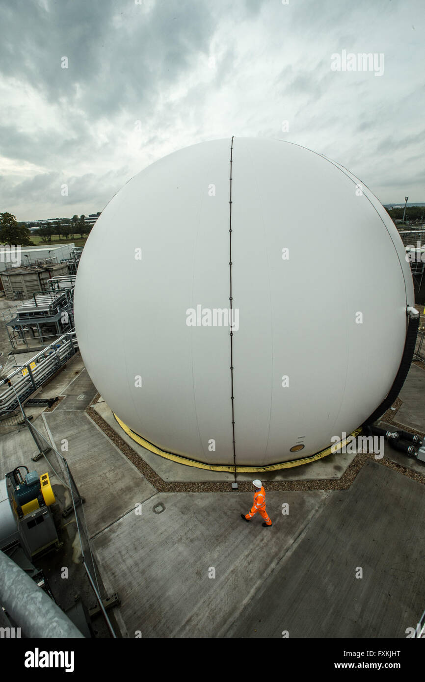 Waste Water Treatment Works Crawley Pic Peter Devlin Stock Photo Alamy