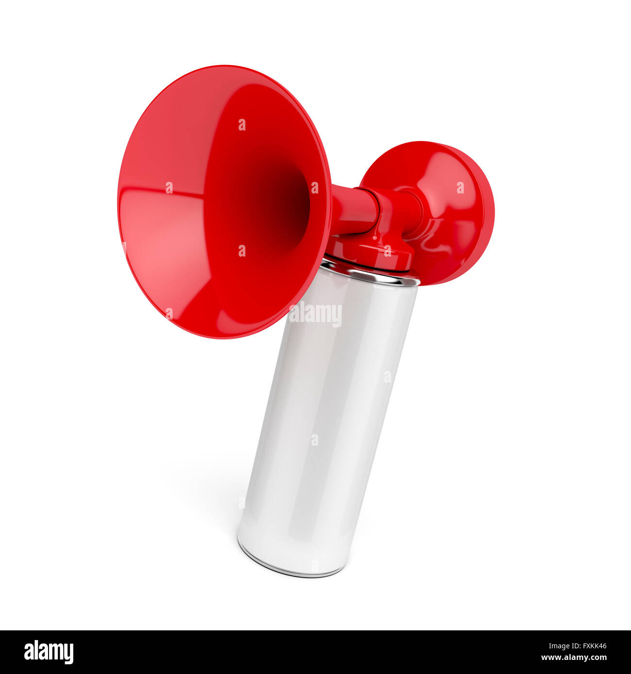 Air horn on white background Stock Photo Alamy