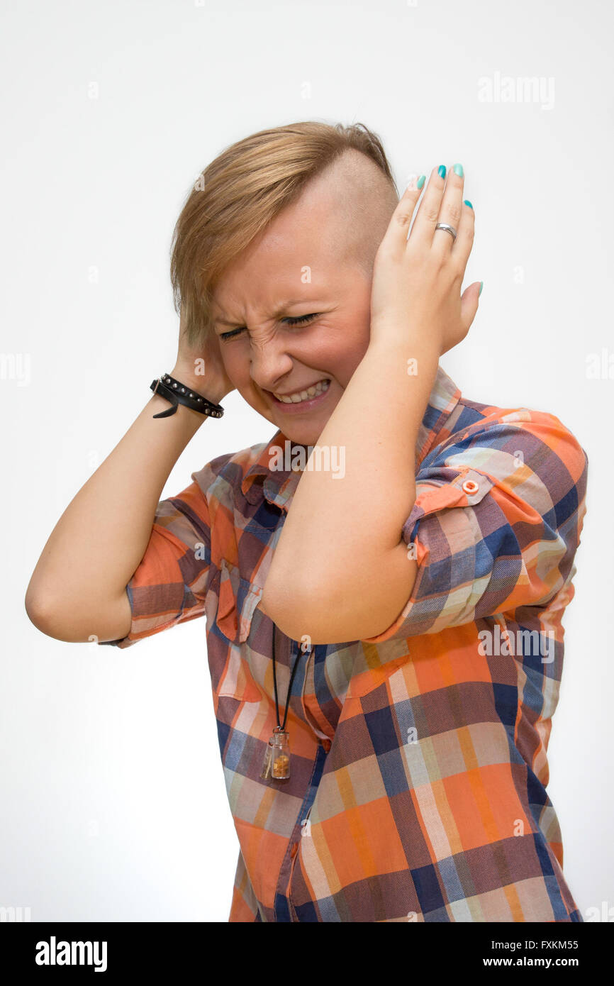 Stressed out teenager Stock Photo - Alamy