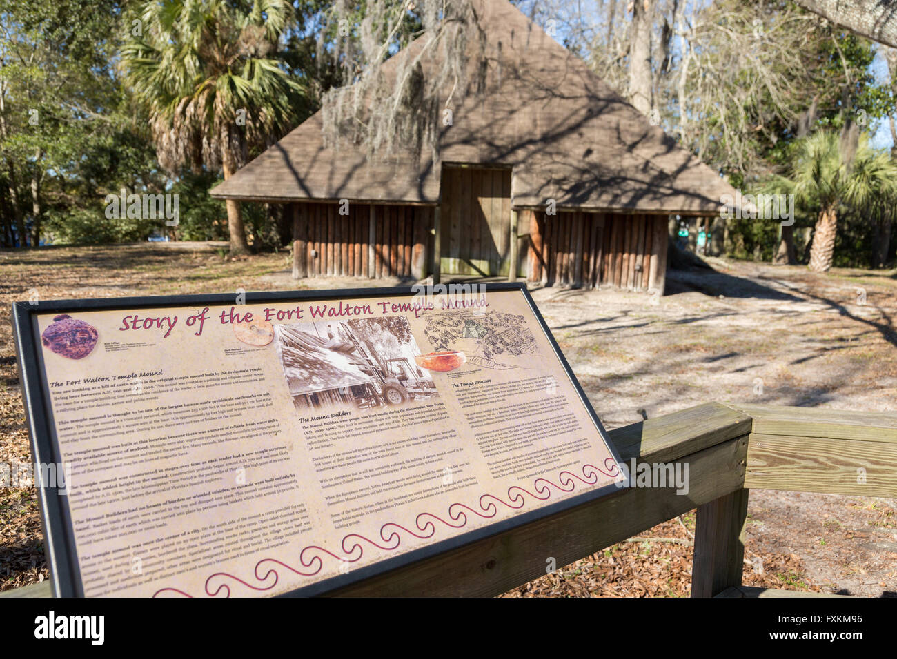 The Camp Walton Native American Temple Mound at Heritage Park and 