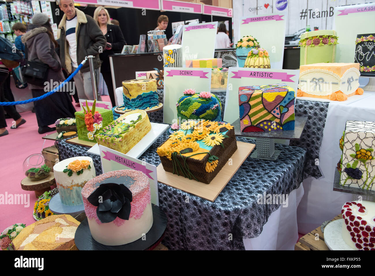 London, UK 16 April, 2016. Cake Show International at Alexandra Palace copyright pmgimaging/Alamy Live News Stock Photo