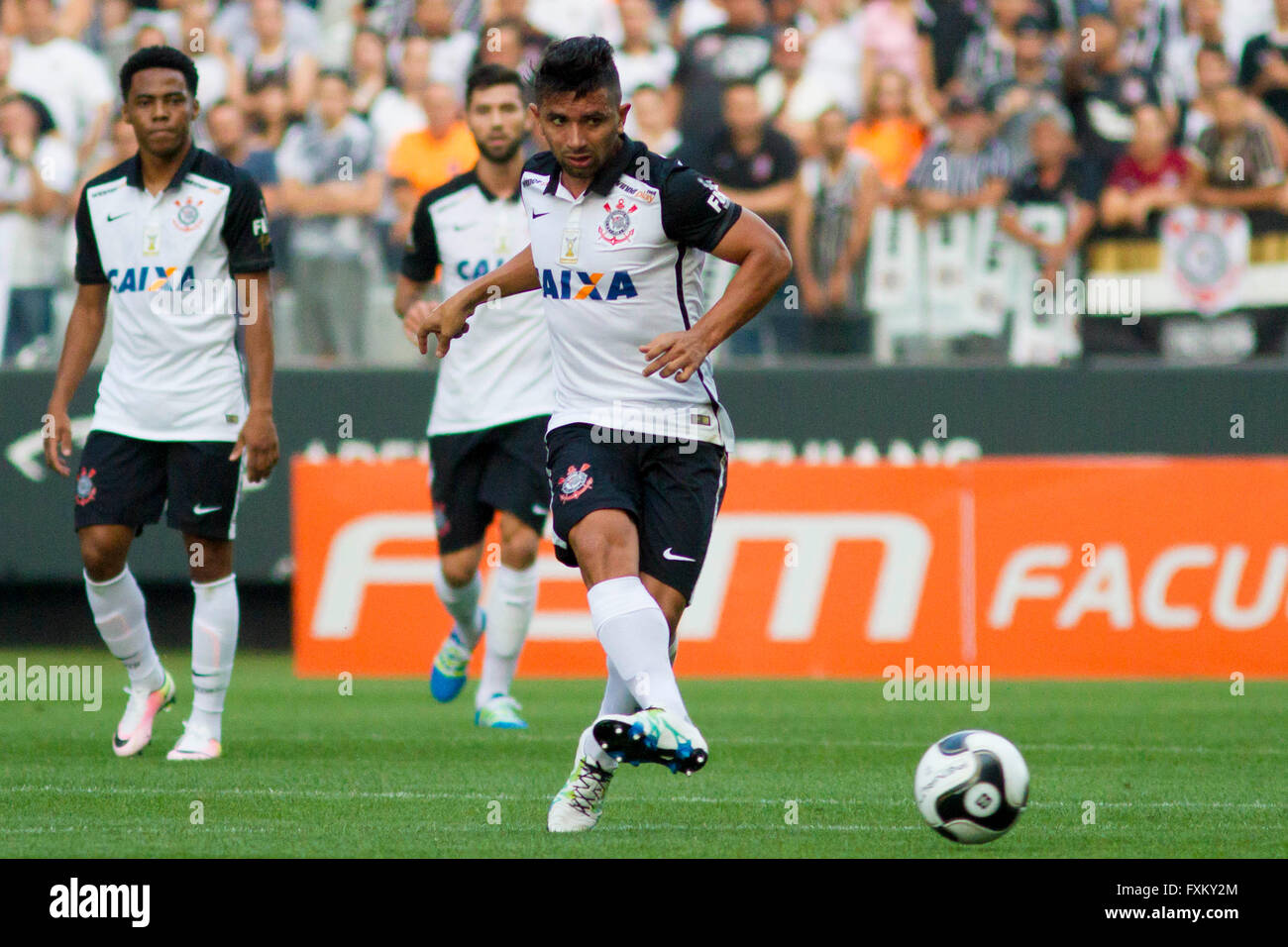 Sao Paulo, Brazil. 16th April, 2016. CORINTHIANS X RED BULL BRAZIL