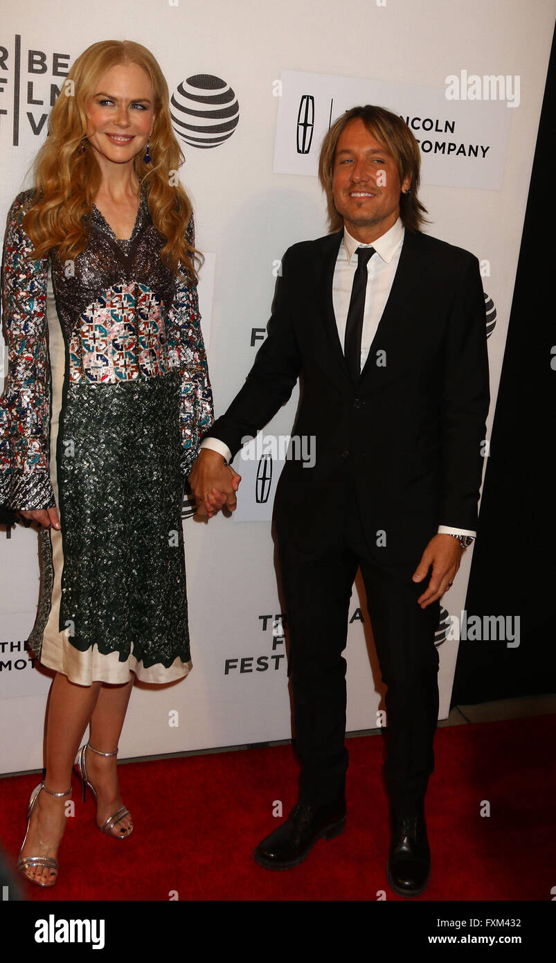 New York, USA. 16th Apr, 2016. Actress NICOLE KIDMAN and her husband