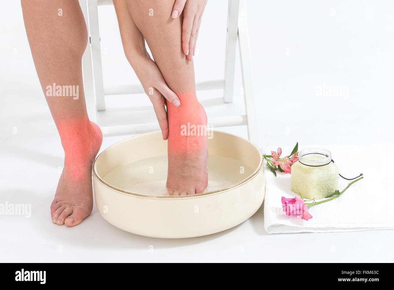 ankle pain from high heels