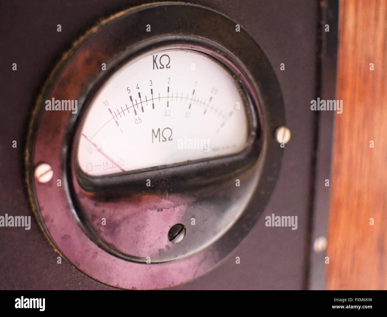 old meter resistance blurred Stock Photo