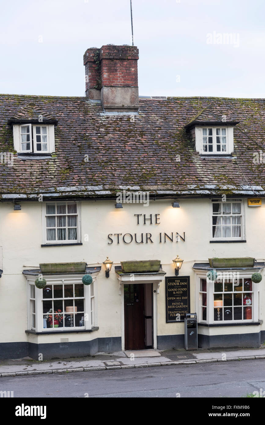 The Stour Inn pub, Blandford Forum Dorset UK Stock Photo Alamy