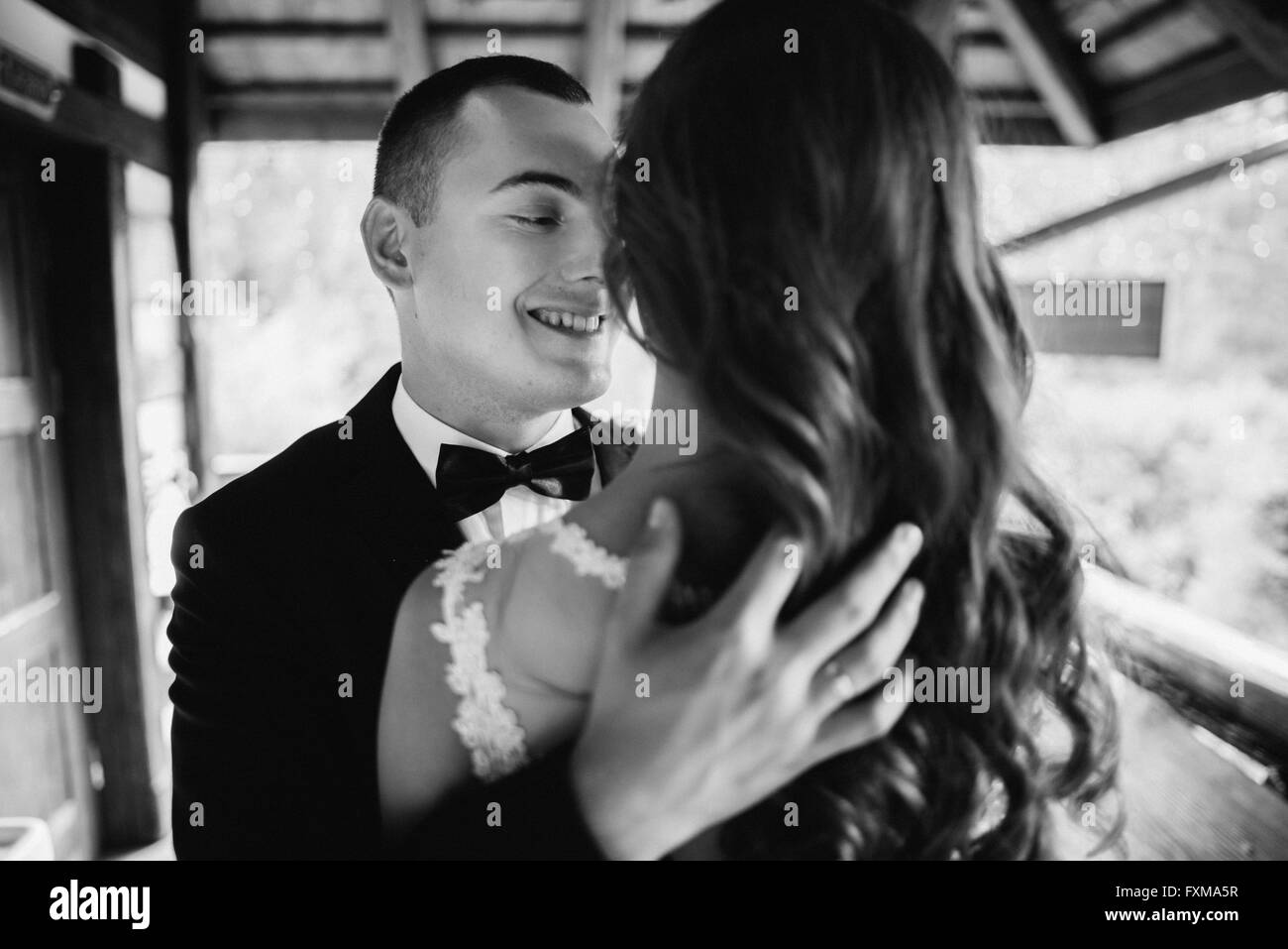 Brides moment Black and White Stock Photos & Images - Alamy