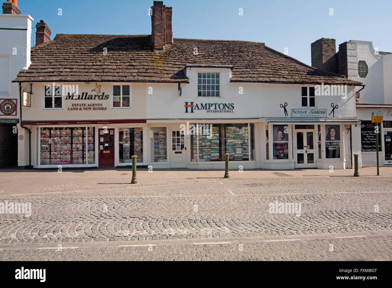 Hailsham, Sussex, Estate Agent, Shops, England Stock Photo Alamy