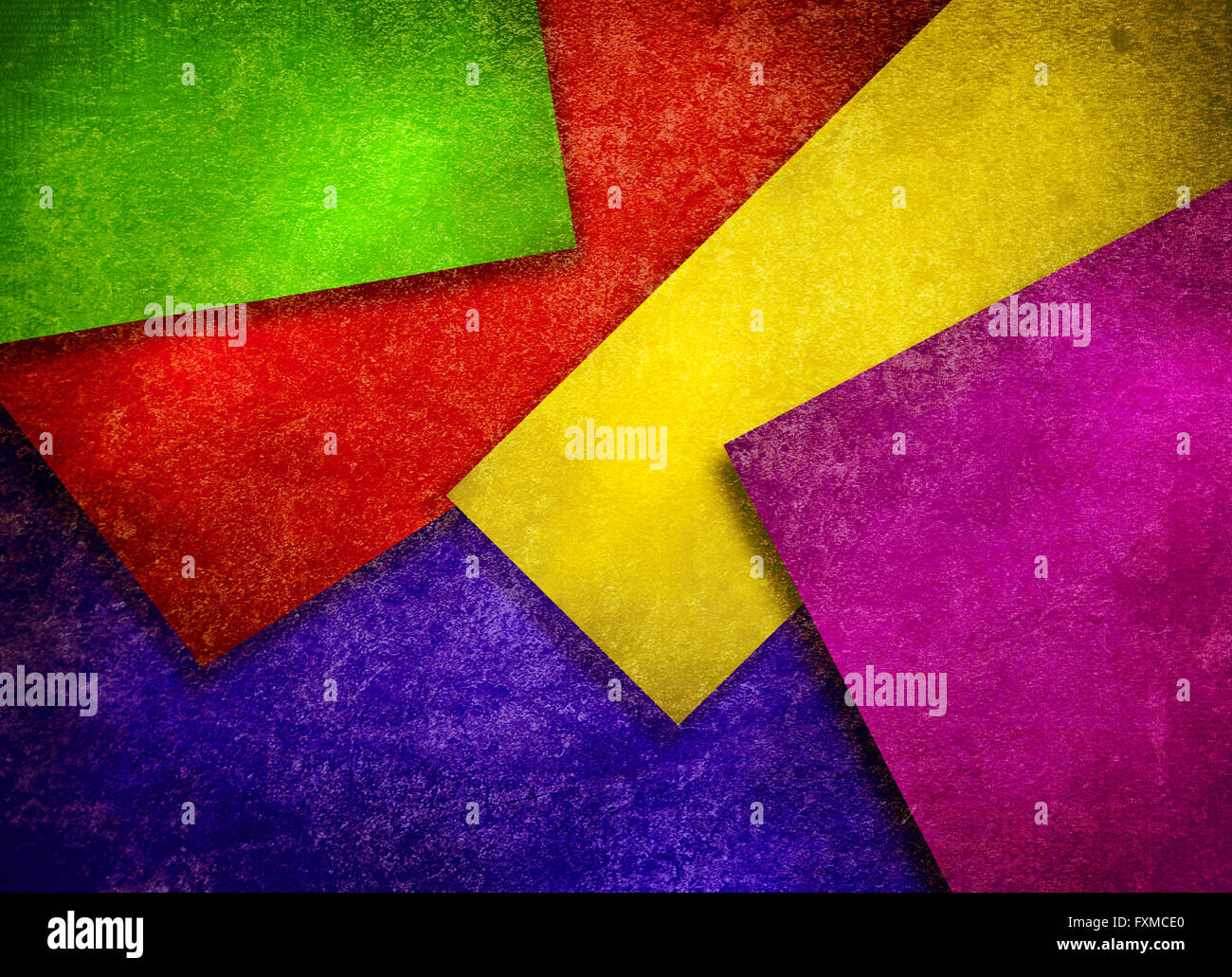 Computer designed highly detailed multicolored grunge border frame with ...