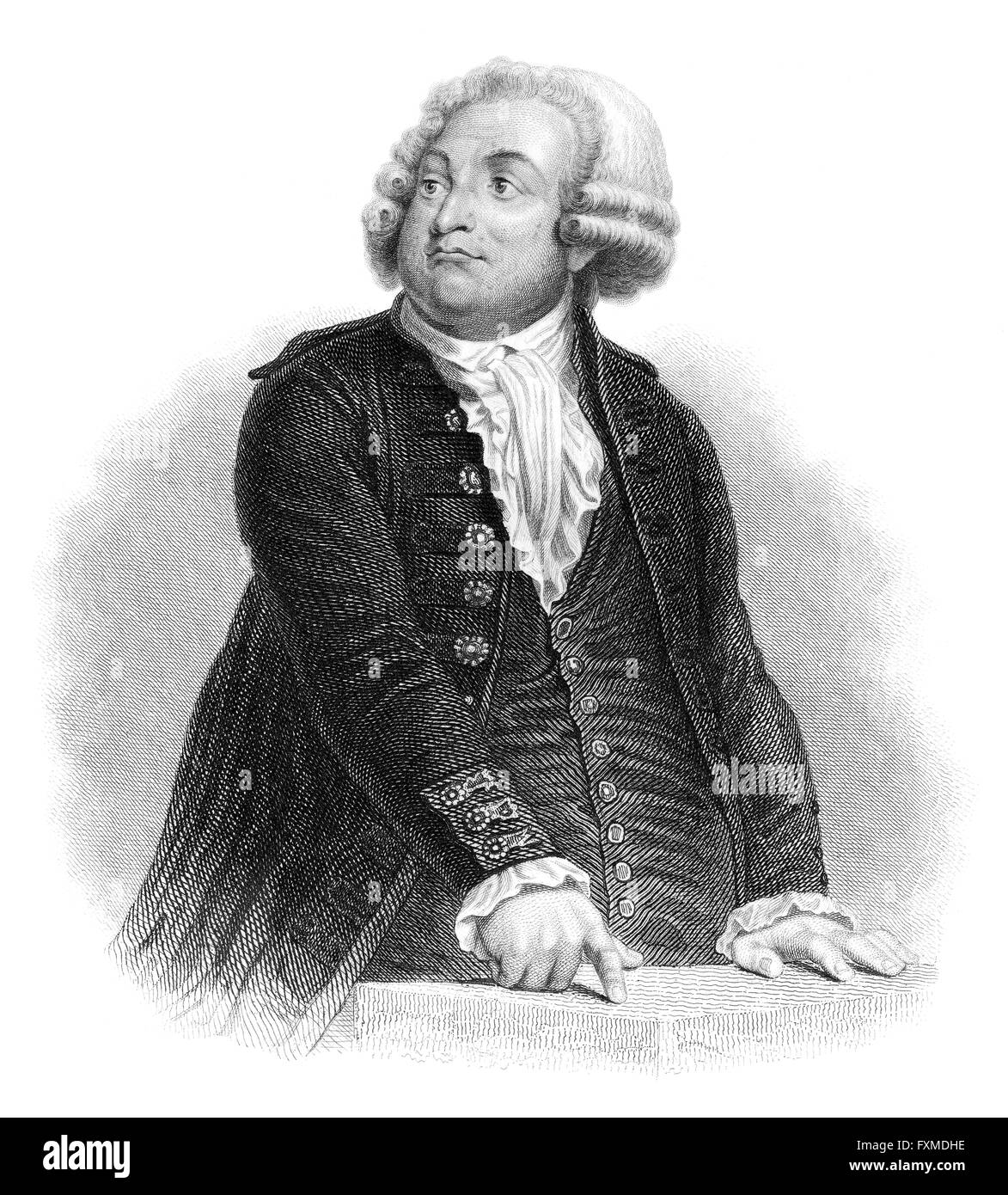 Honoré Gabriel Victor de Riqueti, Marquis de Mirabeau, 1749 - 1791, a French politician, writer and publicist, Portrait von Hono Stock Photo