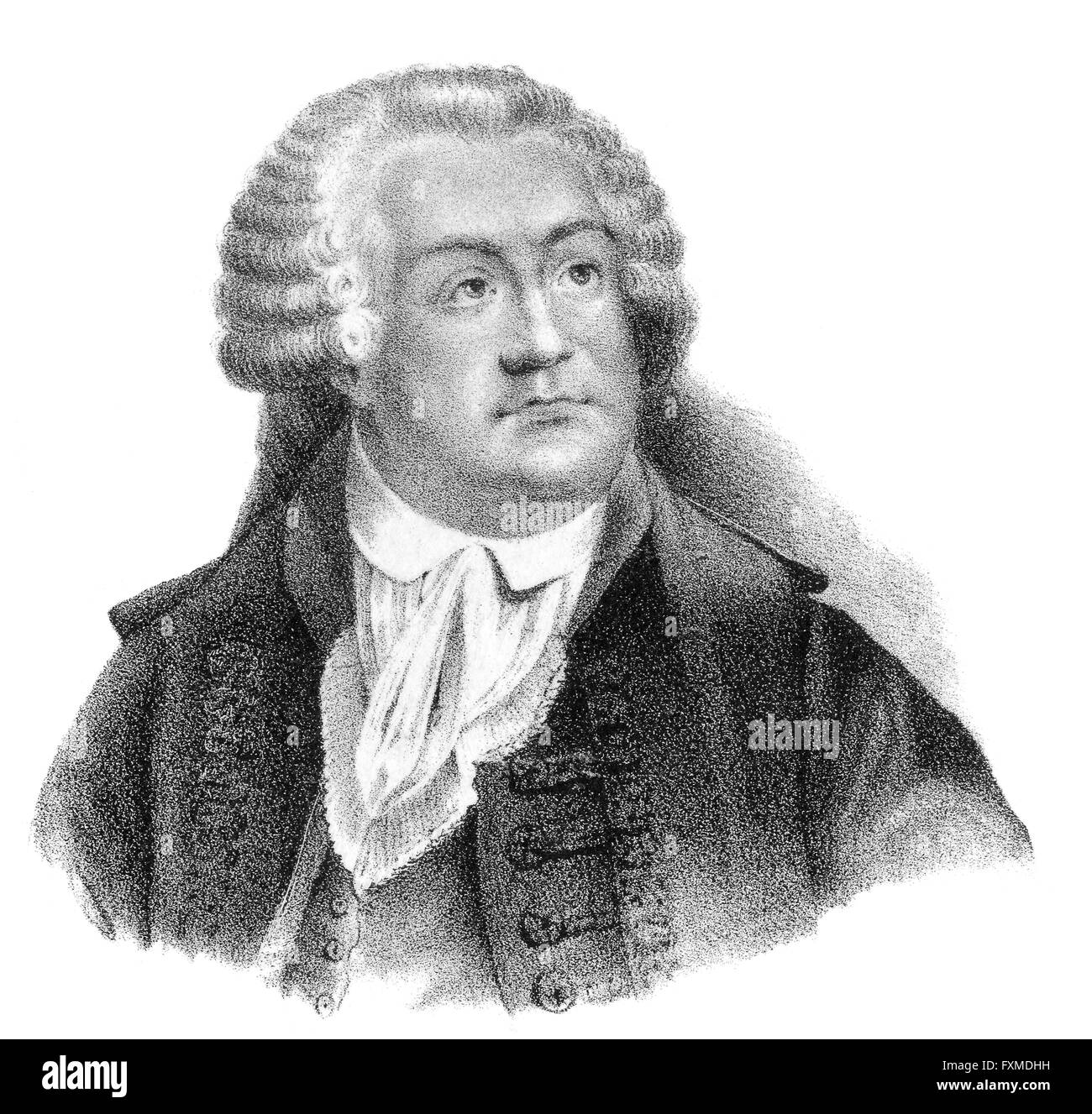 Honoré Gabriel Victor de Riqueti, Marquis de Mirabeau, 1749 - 1791, a French politician, writer and publicist, Portrait von Hono Stock Photo
