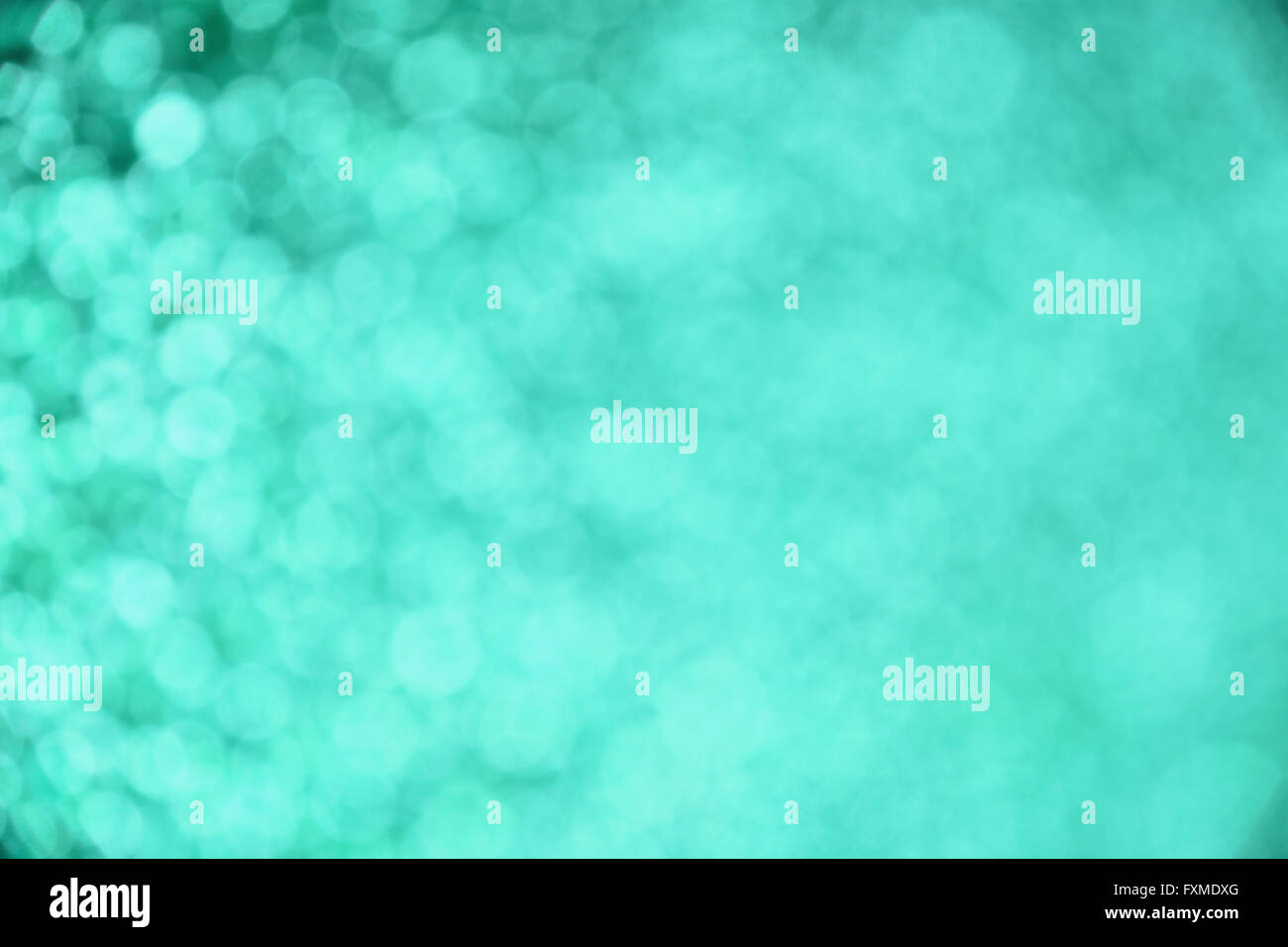 Teal spring glitter bright light colors abstract blur effect background Stock Photo
