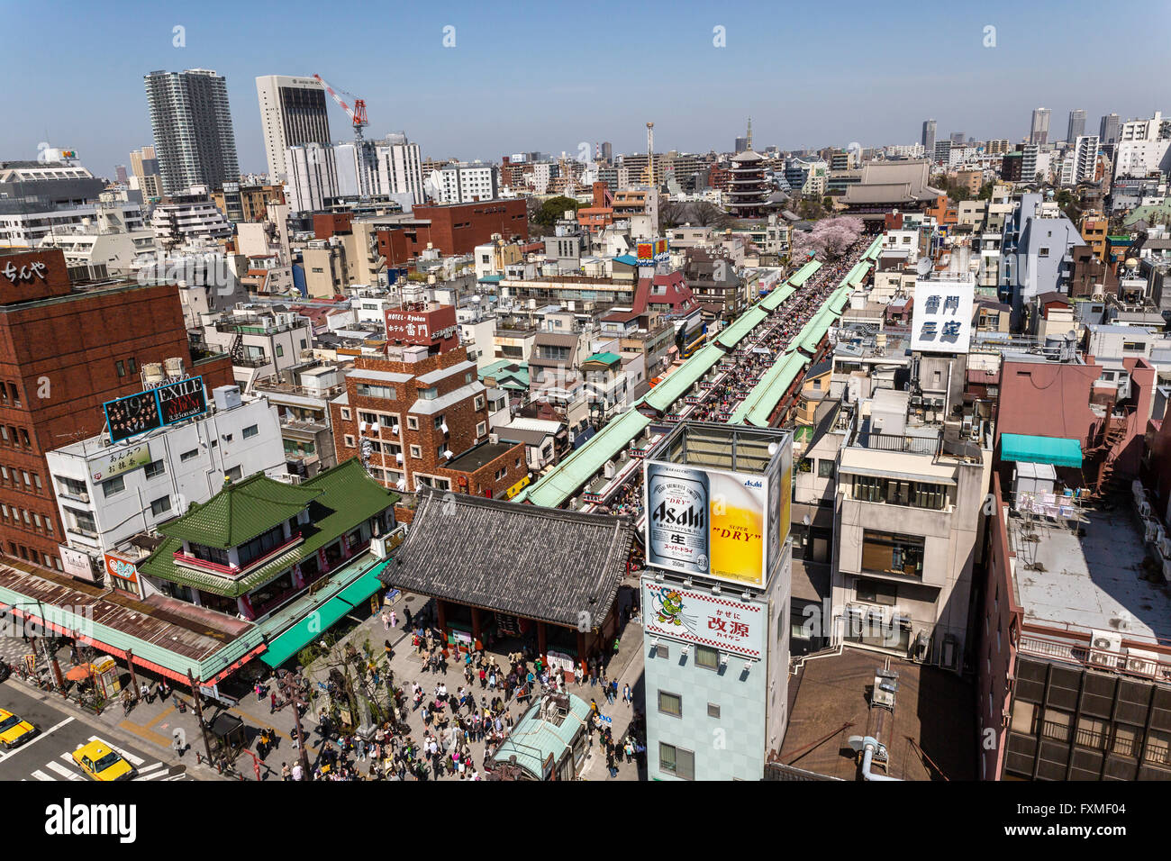 City view of Asakusa, Tokyo, Japan Stock Photo