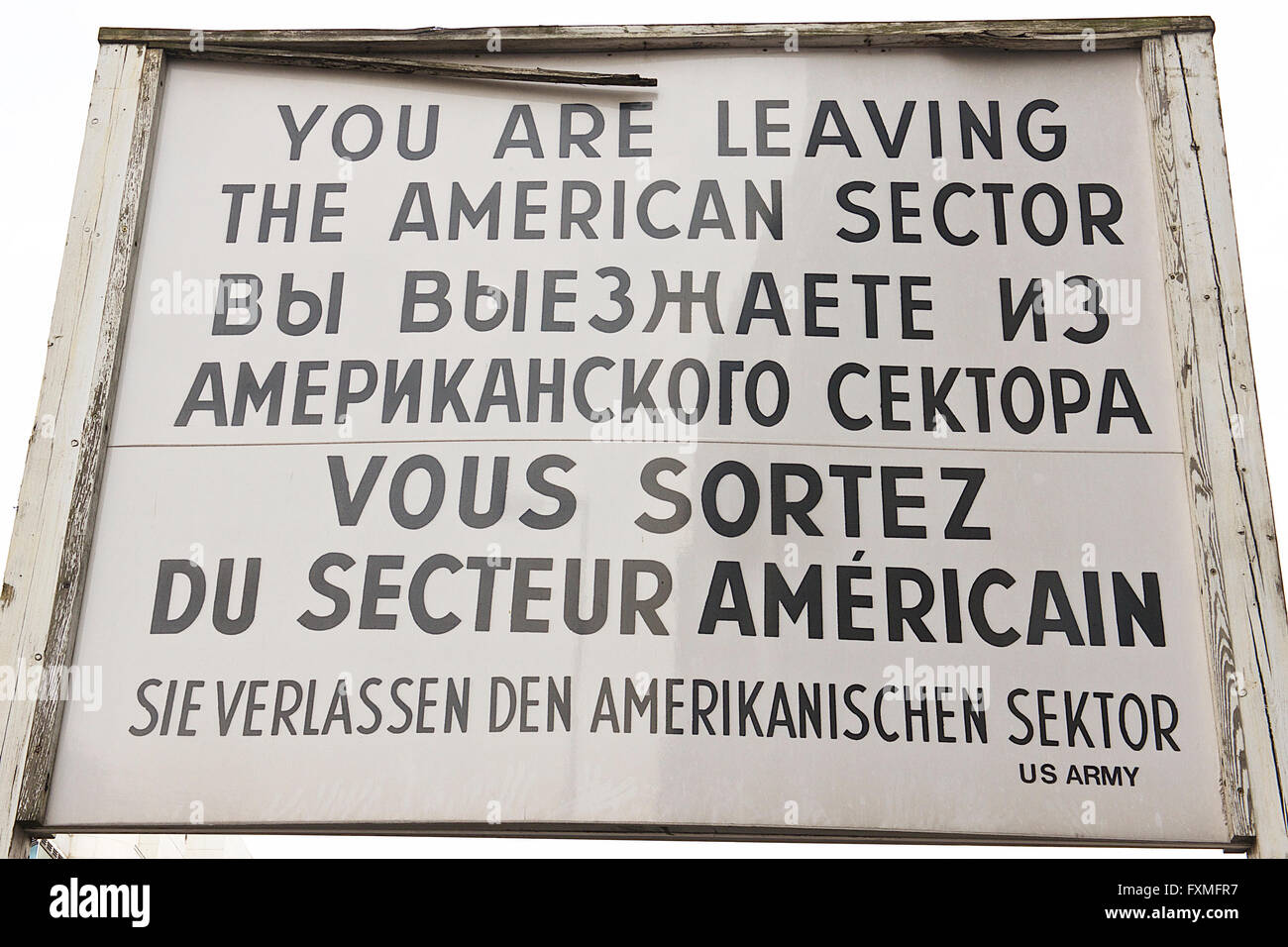 Checkpoint Charlie, Berlin, Germany Stock Photo