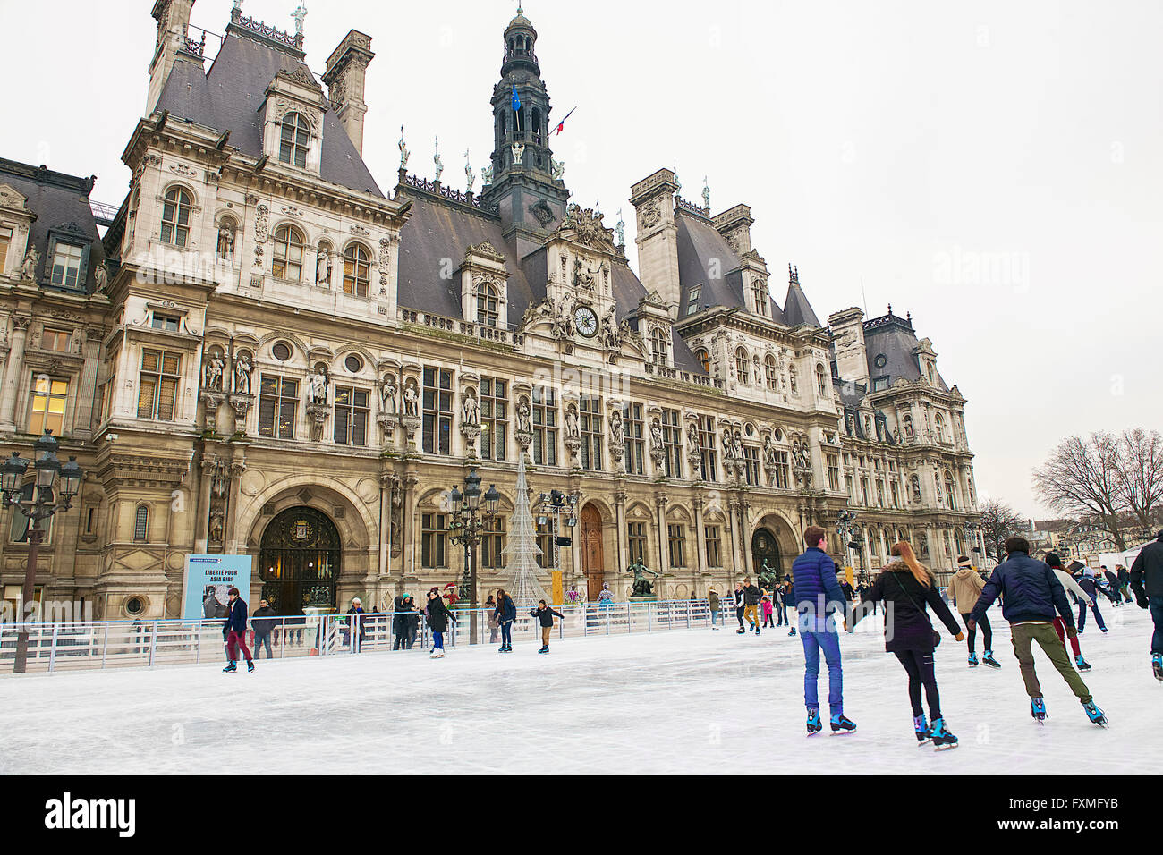 Paris City Hall, Paris, France Stock Photo