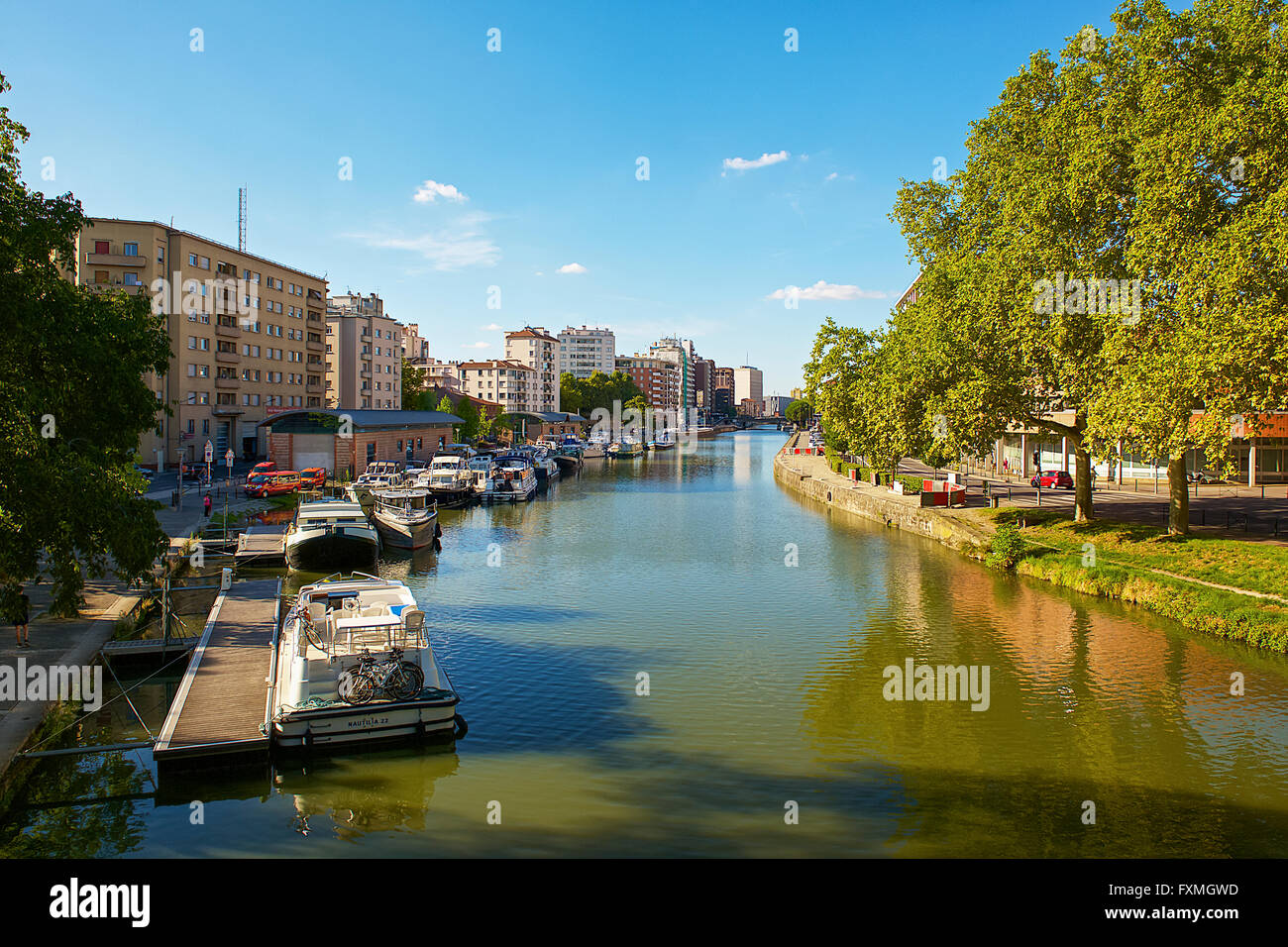 Canal du Midi, Toulouse, France Stock Photo