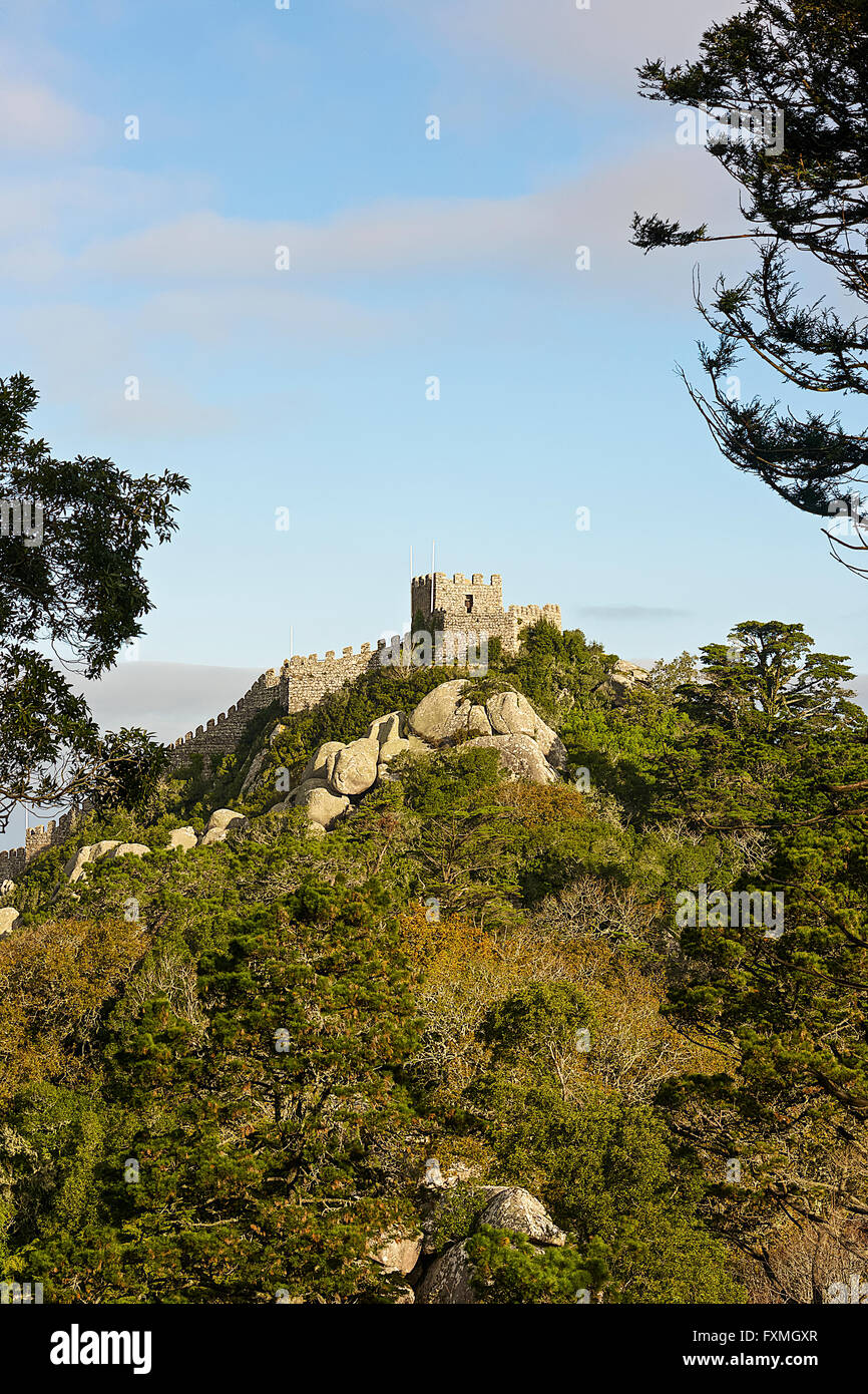Castle of the Moors, Sintra, Portugal Stock Photo