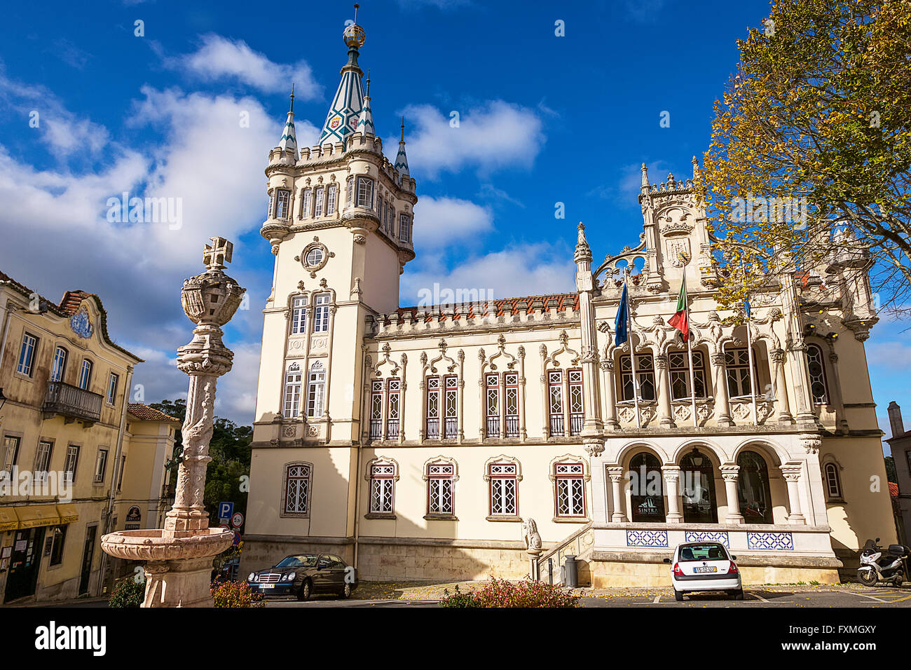 Town Hall of Sintra, Portugal Stock Photo