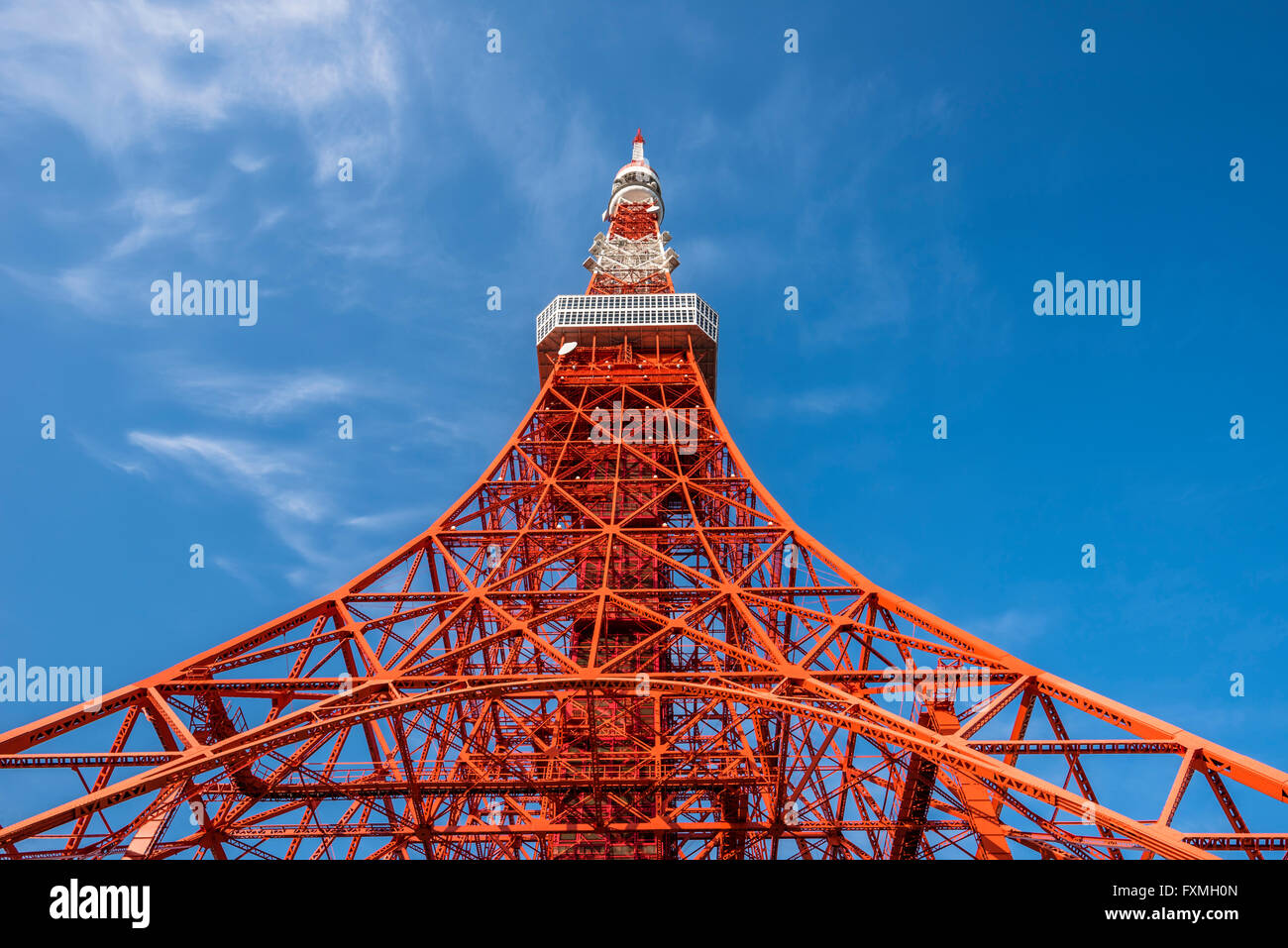 Tokyo Tower in Japan Stock Photo