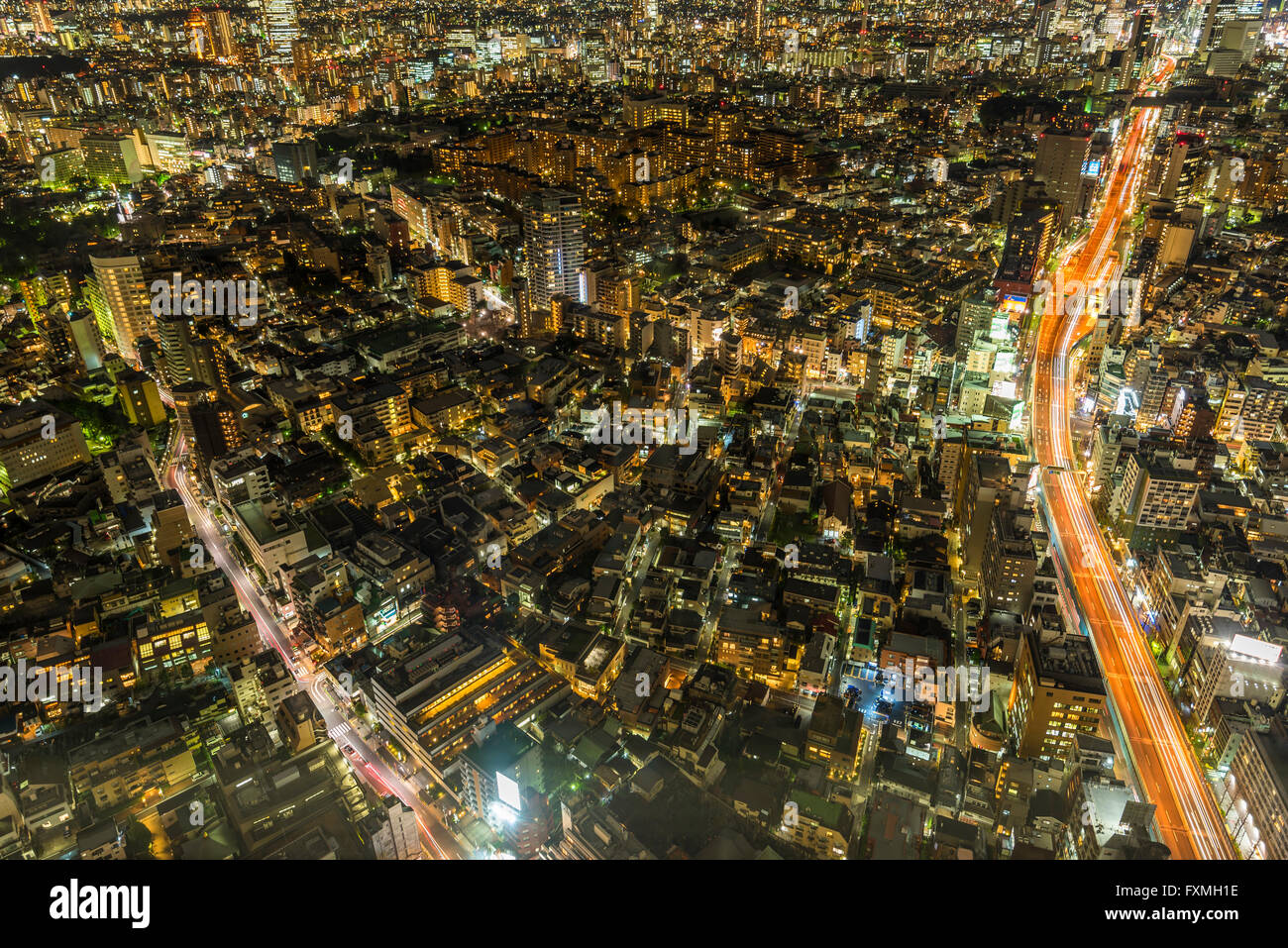 Tokyo at night Stock Photo
