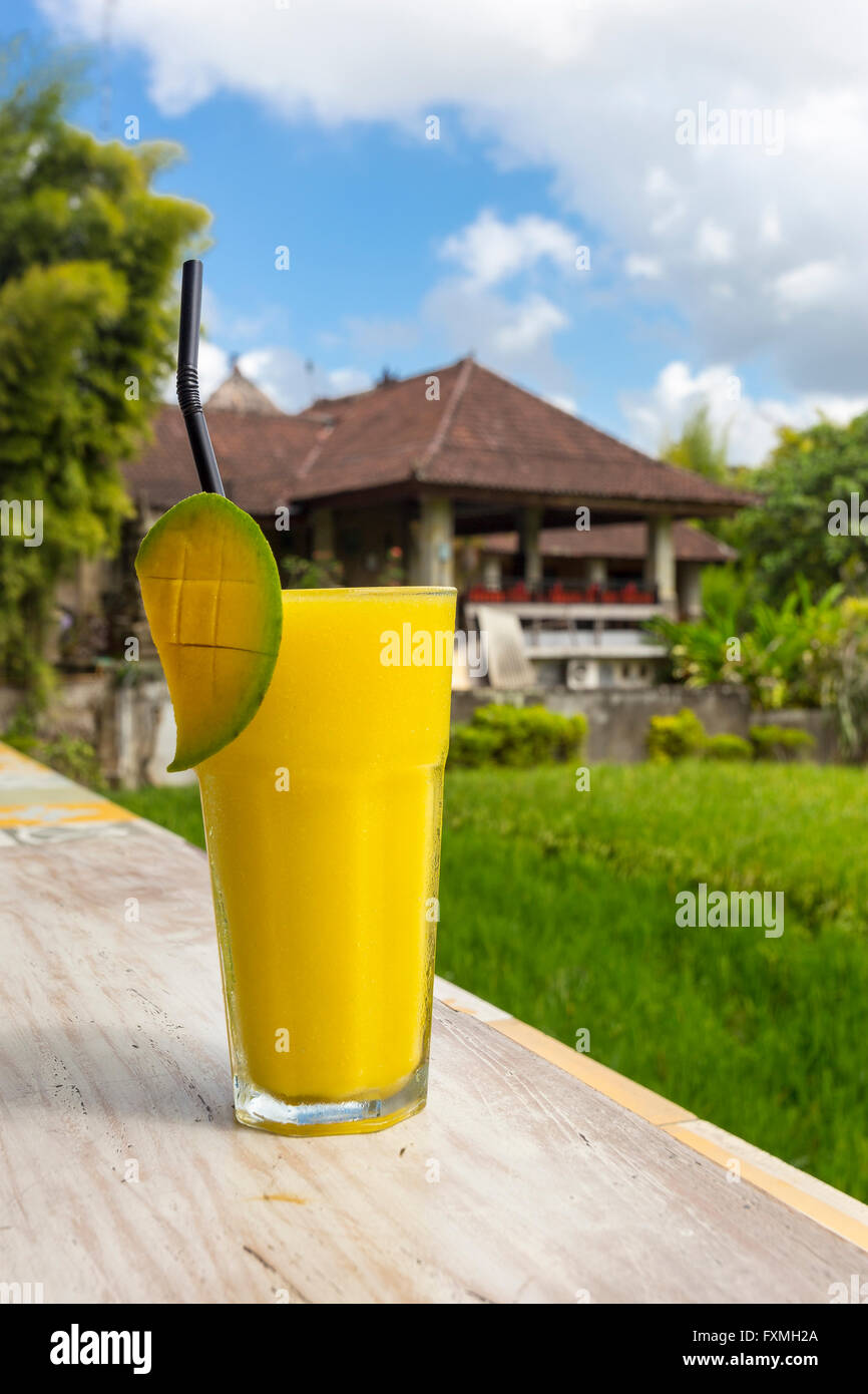 Mango Juice, Ubud, Bali, Indonesia Stock Photo Alamy