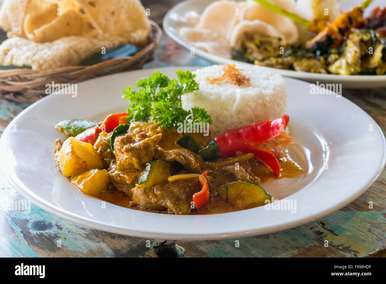 Traditional Cuisine, Ubud, Bali, Indonesia Stock Photo