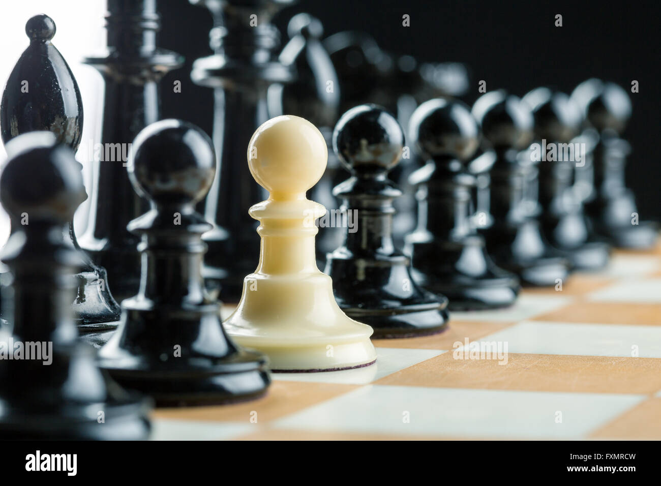 Sicilian Defense in Chess Game Stock Photo - Image of pawn, board: 58943894