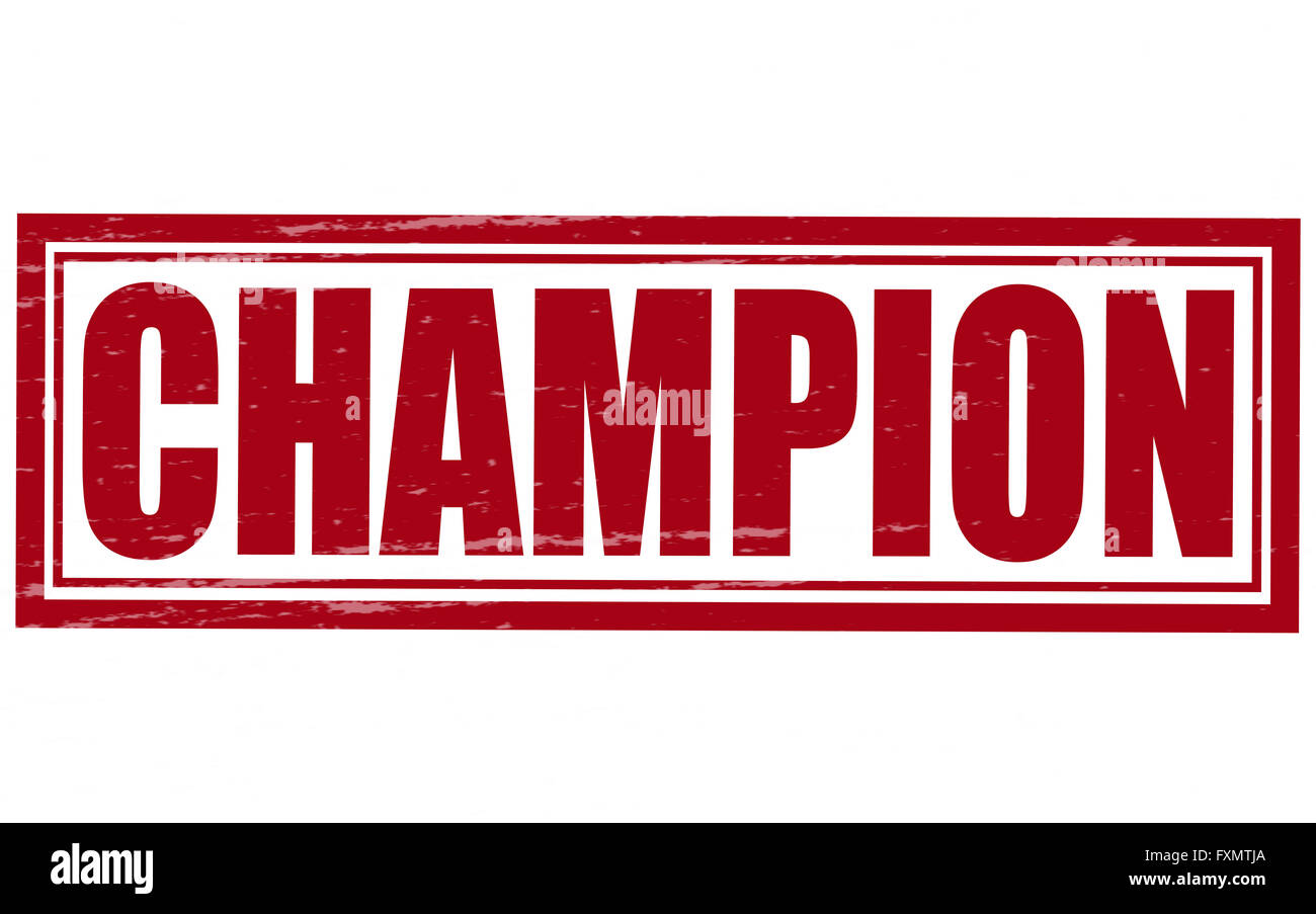 The word champion hi-res stock photography and images - Alamy