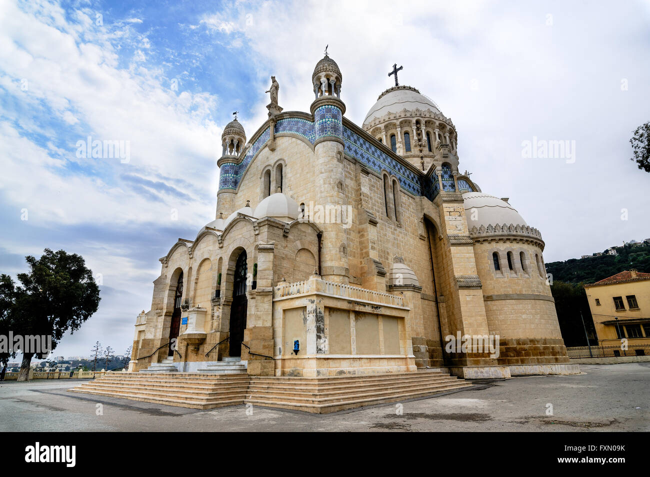 Cathedral of Notre dame d'Afrique, Algiers Algeria. Stock Photo