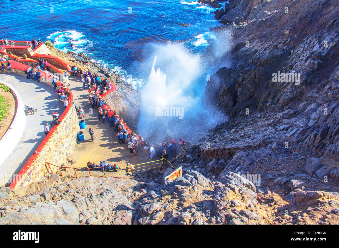 La Bufadora Mexico Stock Photo Alamy