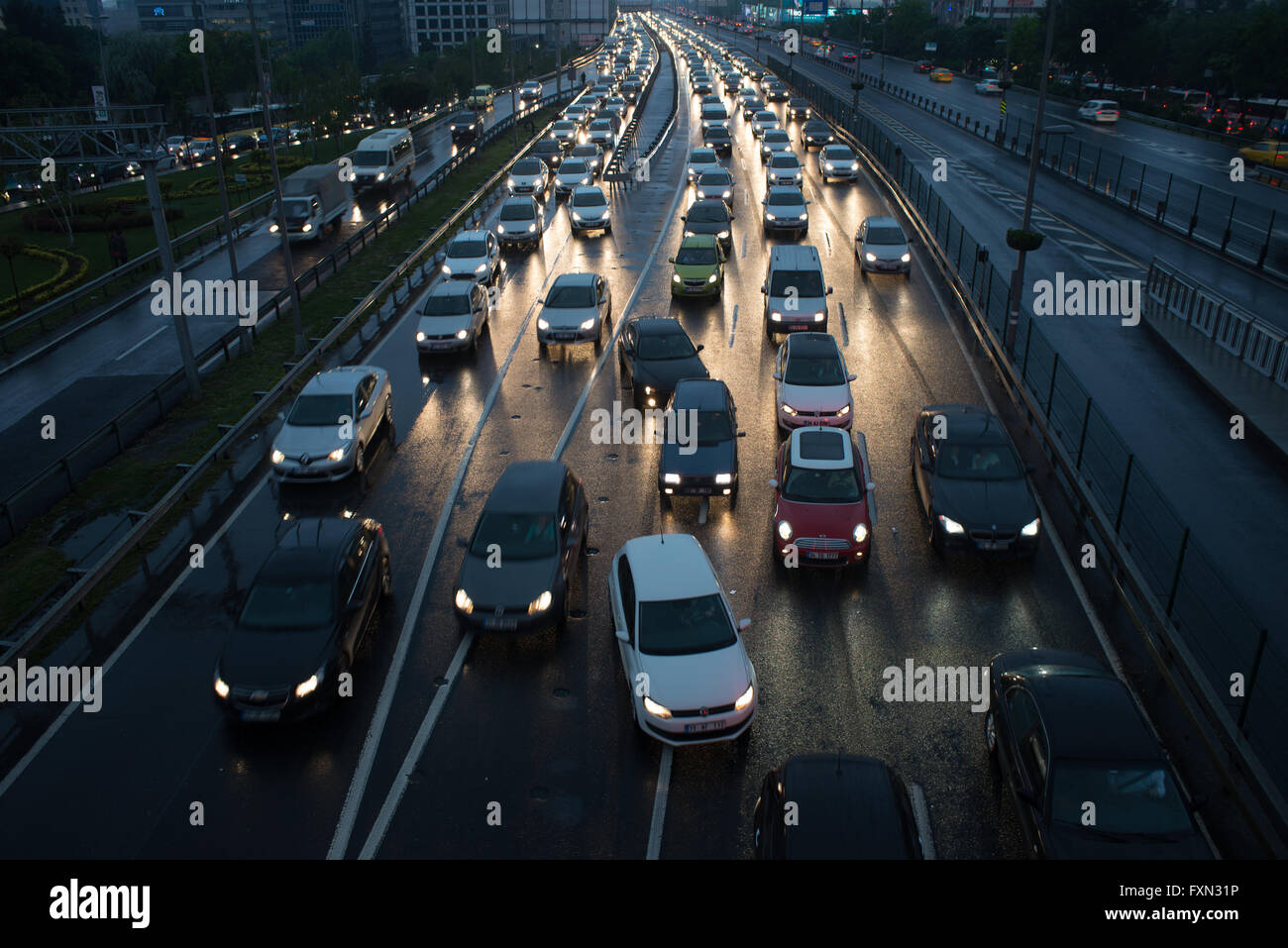 Los angeles traffic jam hi-res stock photography and images - Alamy