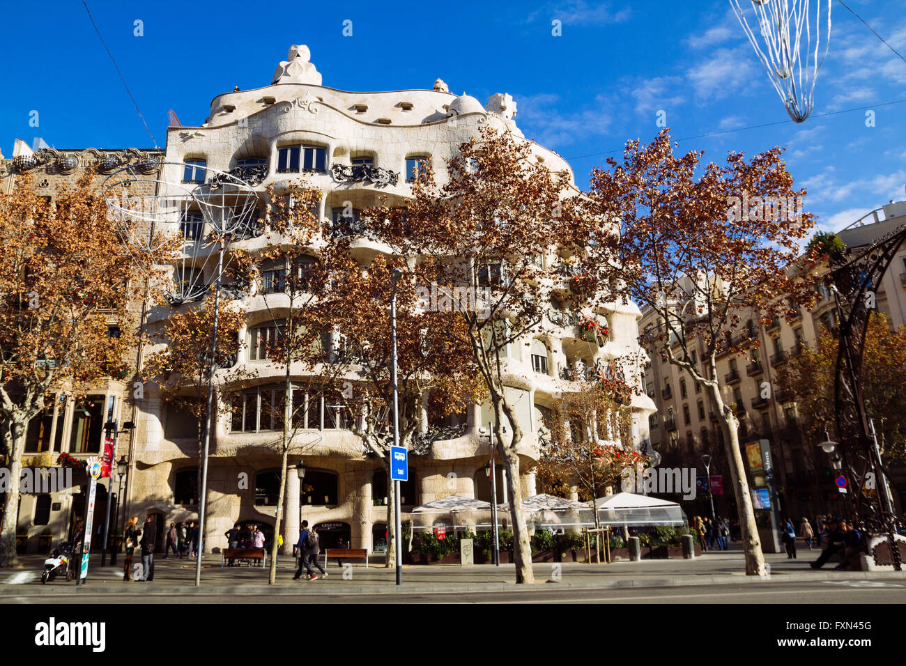 Casa Mila, La Pedrera from the catalan architect Antoni Gaudi, famous