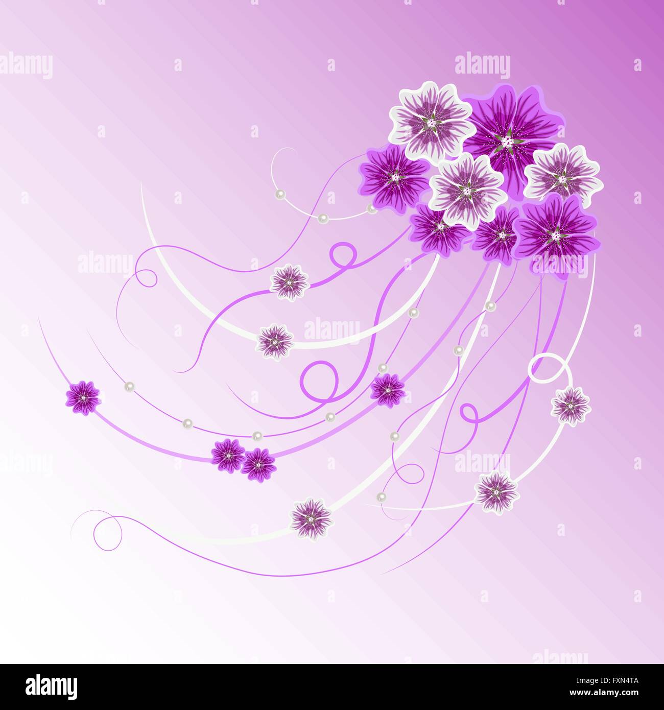 Floral vector background Stock Vector Image & Art - Alamy