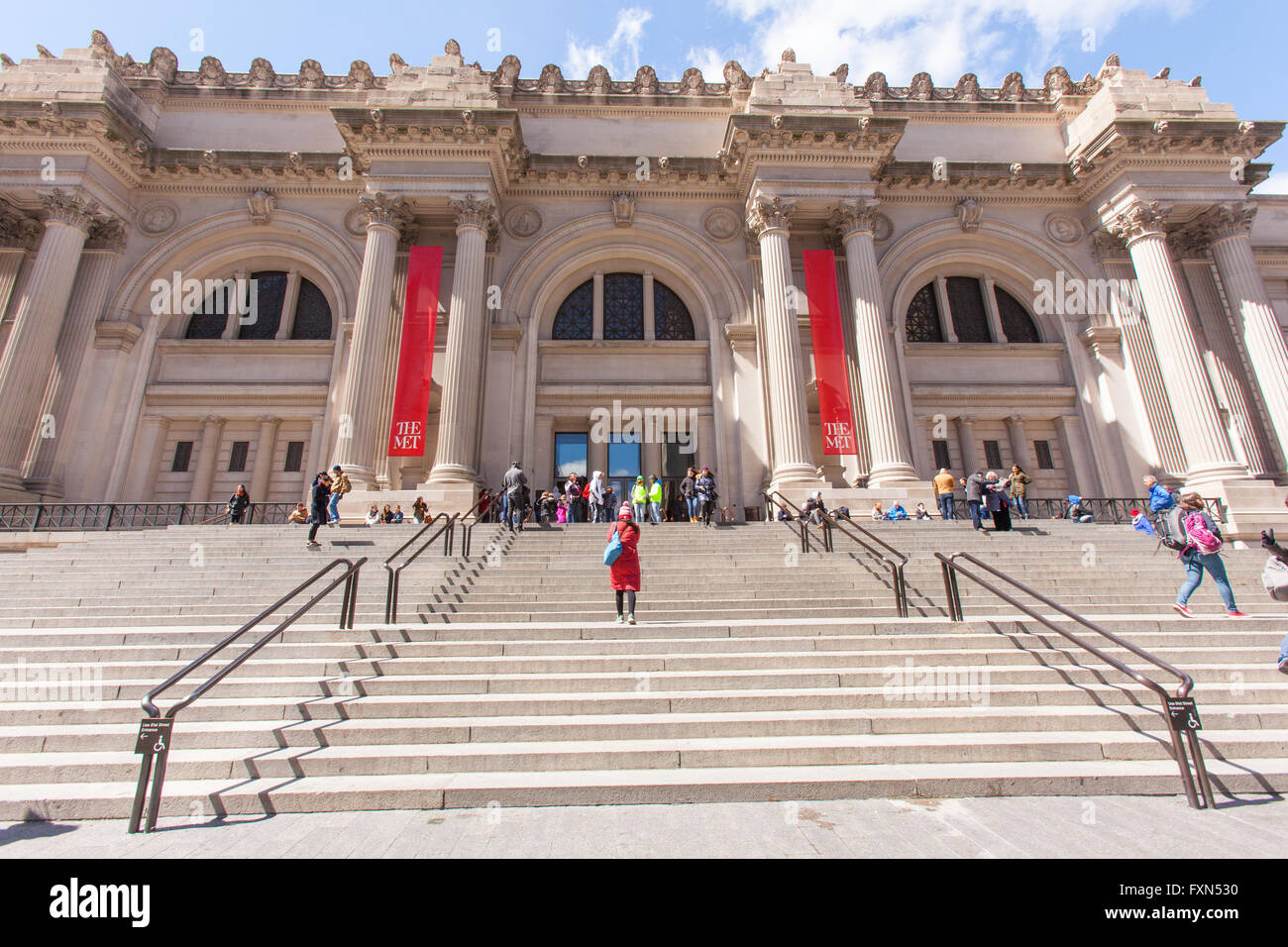 Entrance to The Metropolitan Museum of Art. New York City, United States of America. Stock Photo
