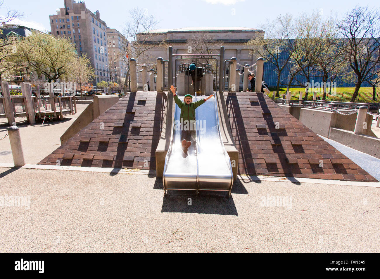 Ancient Playground, Central Park, Manhattan, New York City, United States of America Stock Photo