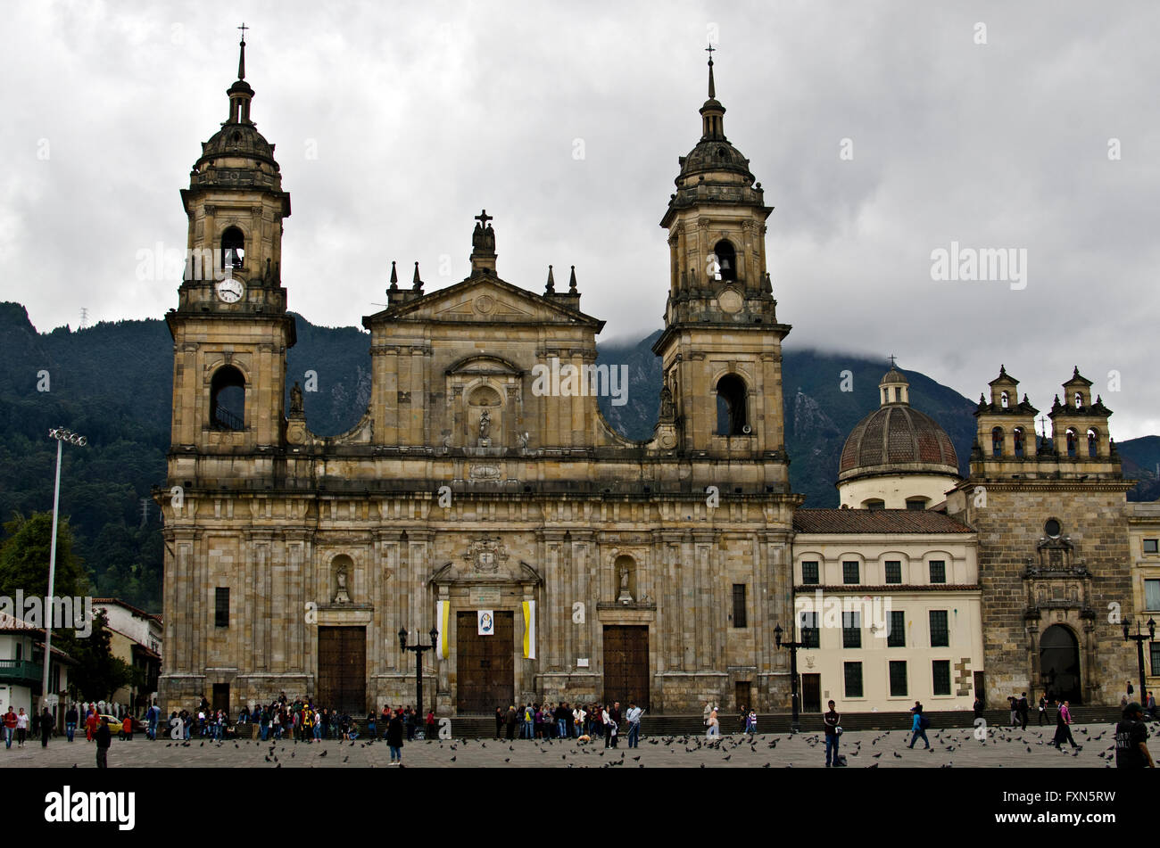 Plaza de Bolívar, Bogota, Columbia Stock Photo