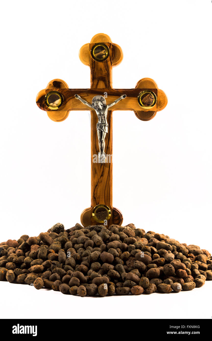 Orthodox wooden cross isolated on a white background Stock Photo - Alamy