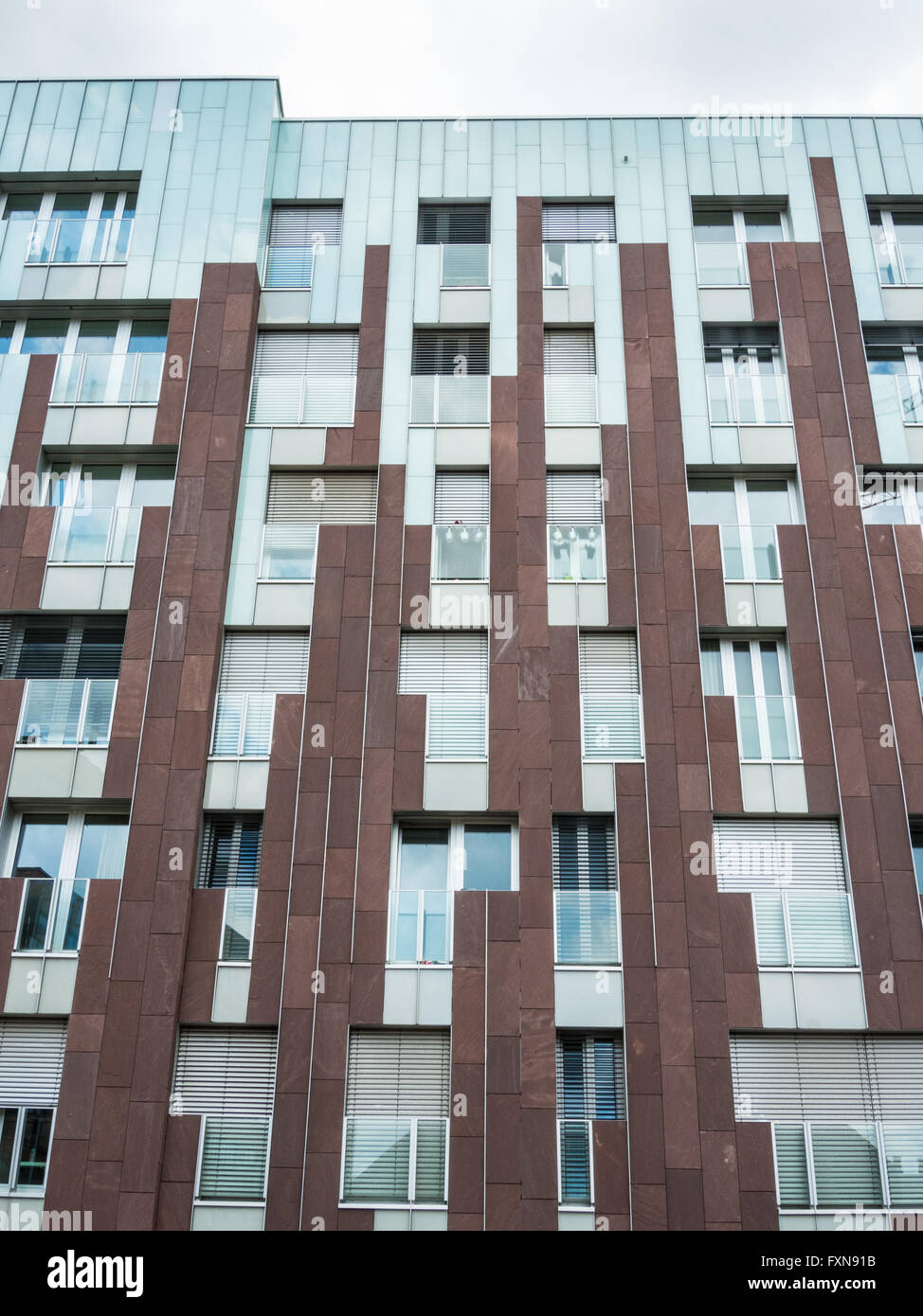 Facade of a building in Hafencity Hamburg, Germany Stock Photo - Alamy