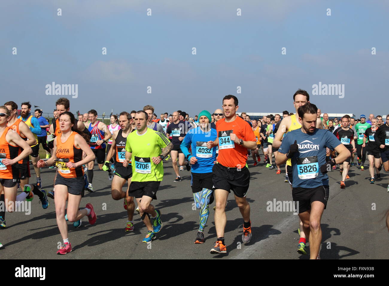 Runners take part in the Adidas Silverstone Half Marathon 2016 Stock Photo  - Alamy
