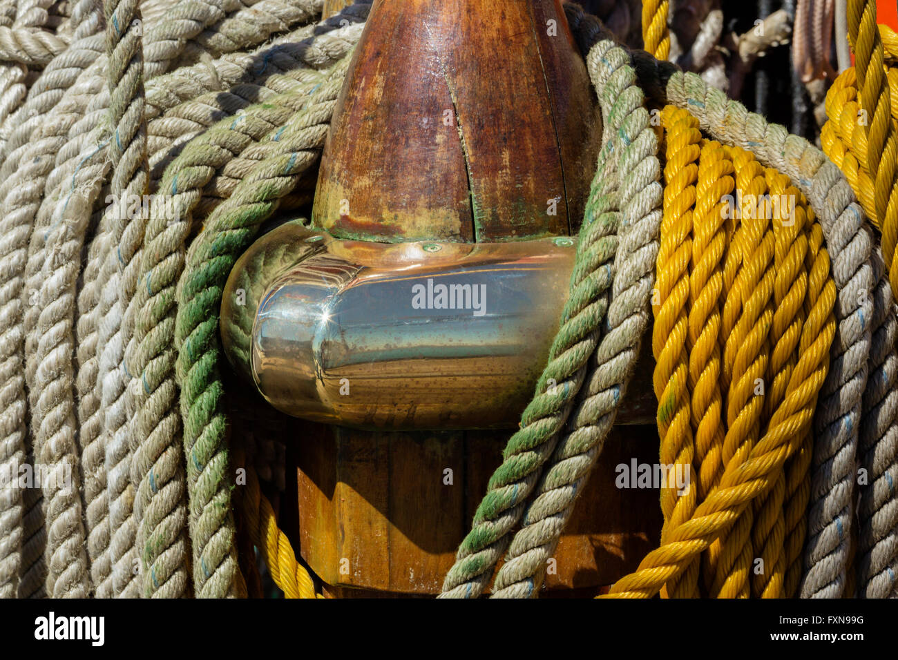 Rops, sailing ship Stock Photo