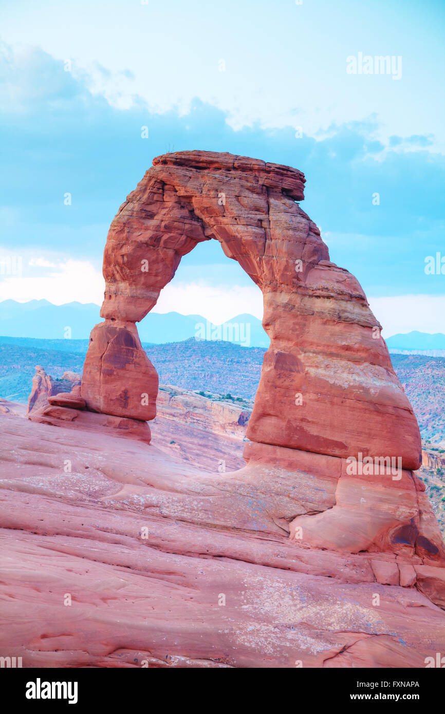 Delicate Arch at the Arches National park in Utah, USA Stock Photo