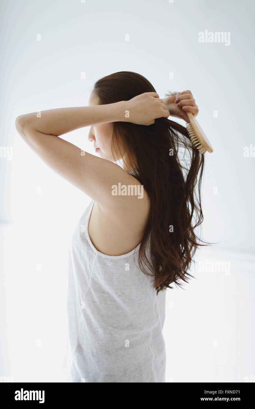 Young japanese women long hair hi-res stock photography and images - Alamy