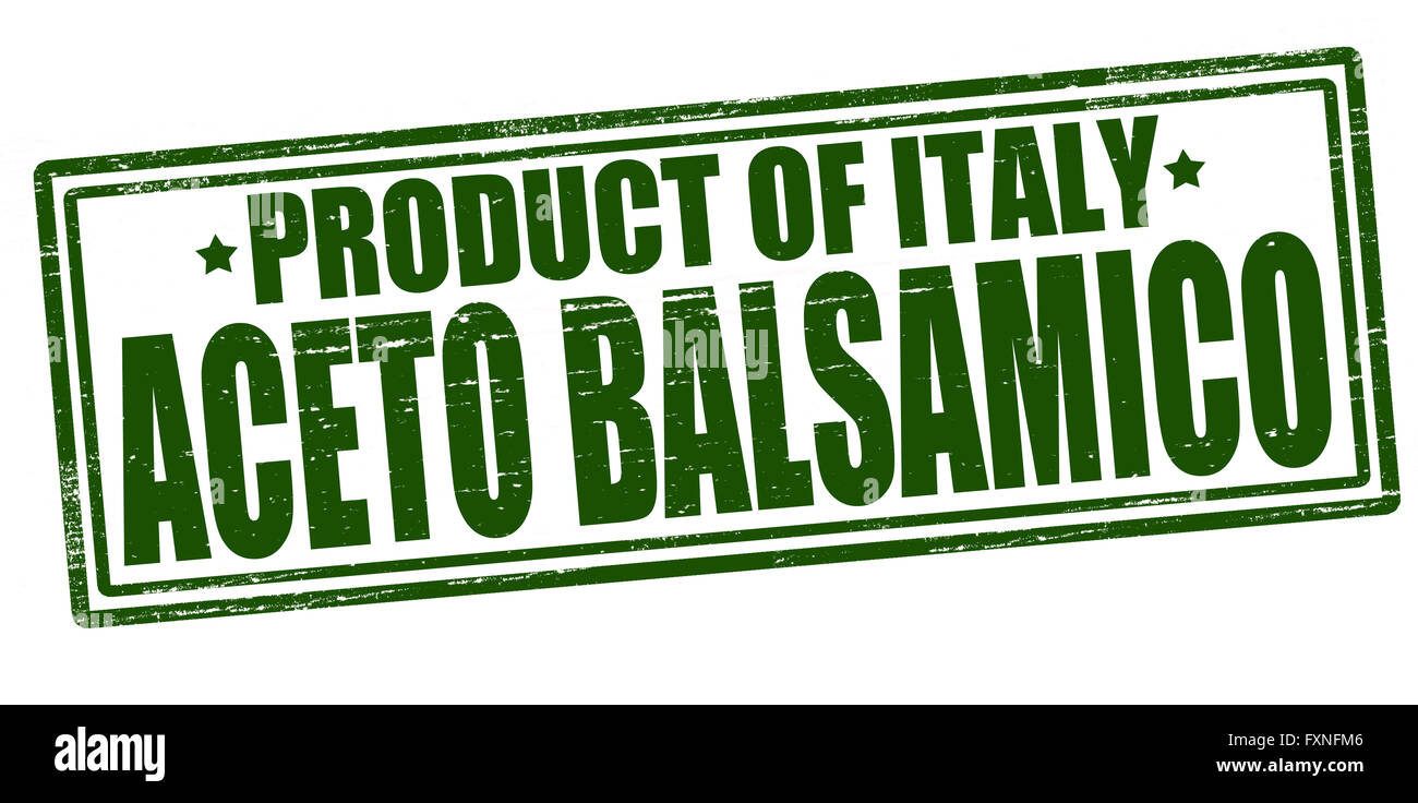 Stamp with text balsamic vinegar inside, vector illustration Stock