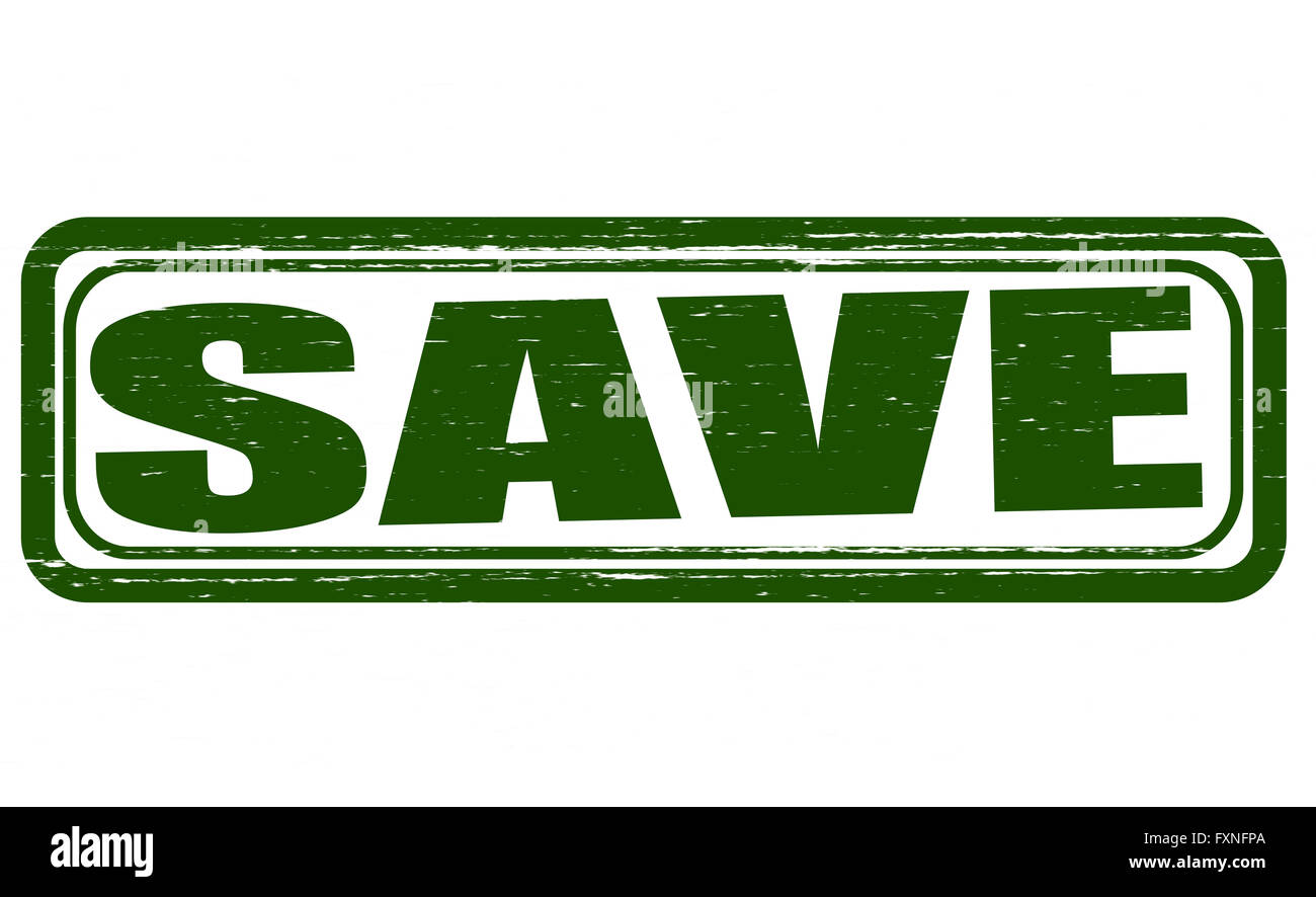 Stamp with word save inside, vector illustration Stock Photo Alamy